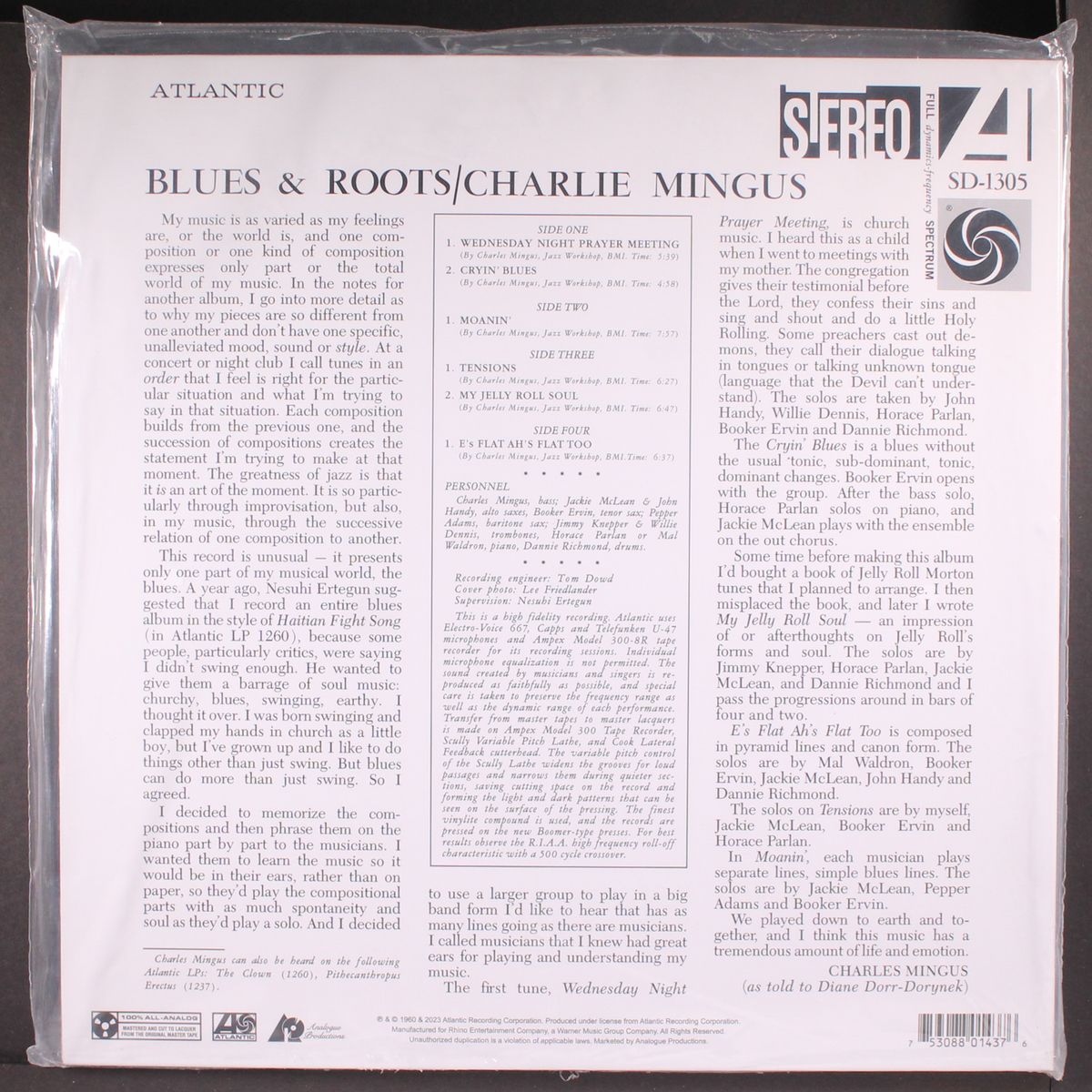 blues & roots by CHARLES MINGUS