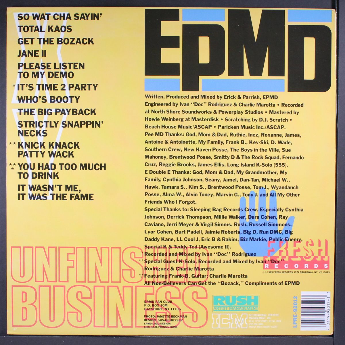 unfinished business by EPMD