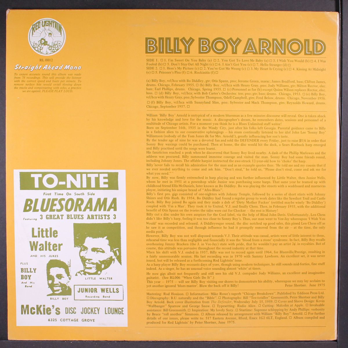 blow the back off it by BILLY BOY ARNOLD
