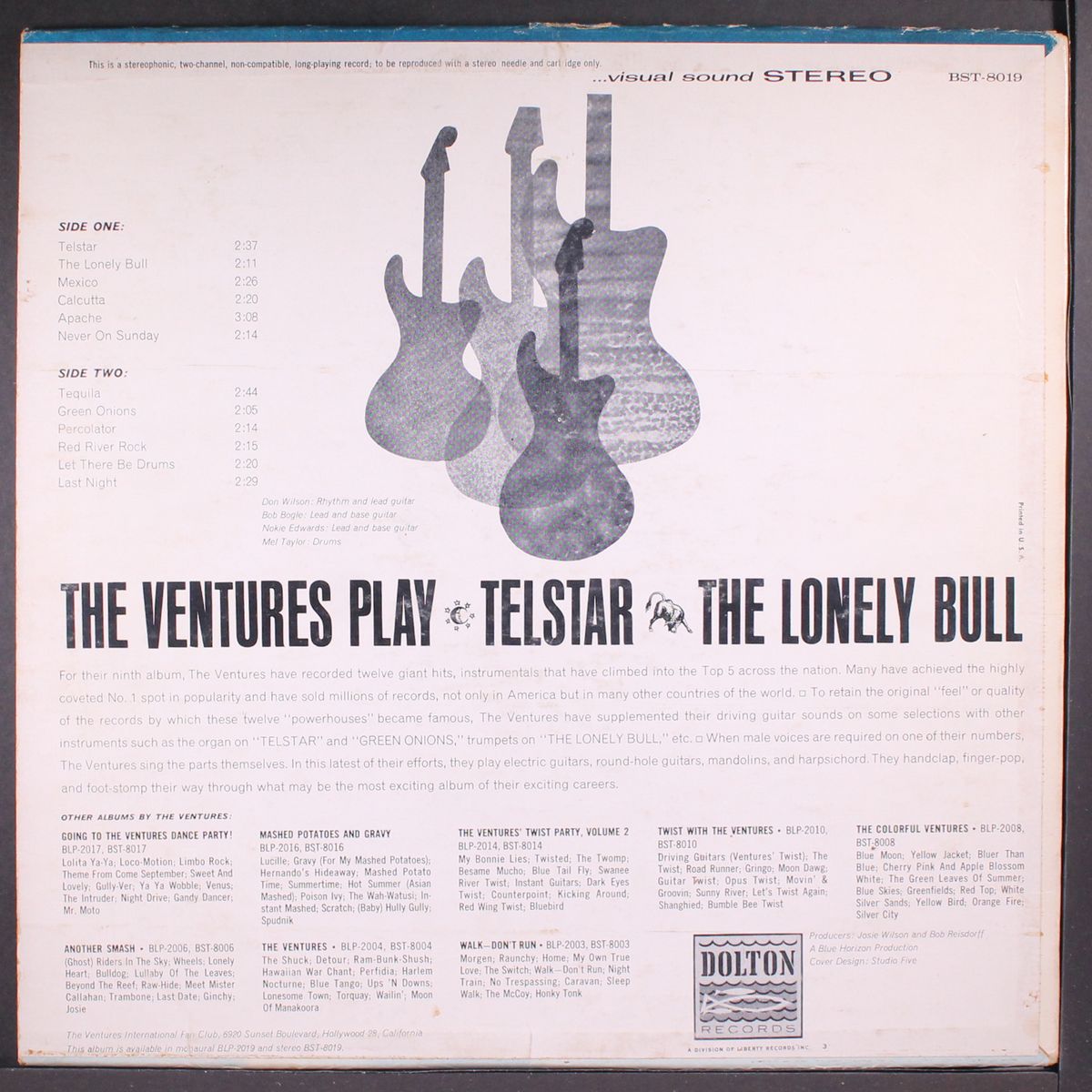 the ventures play telstar by VENTURES