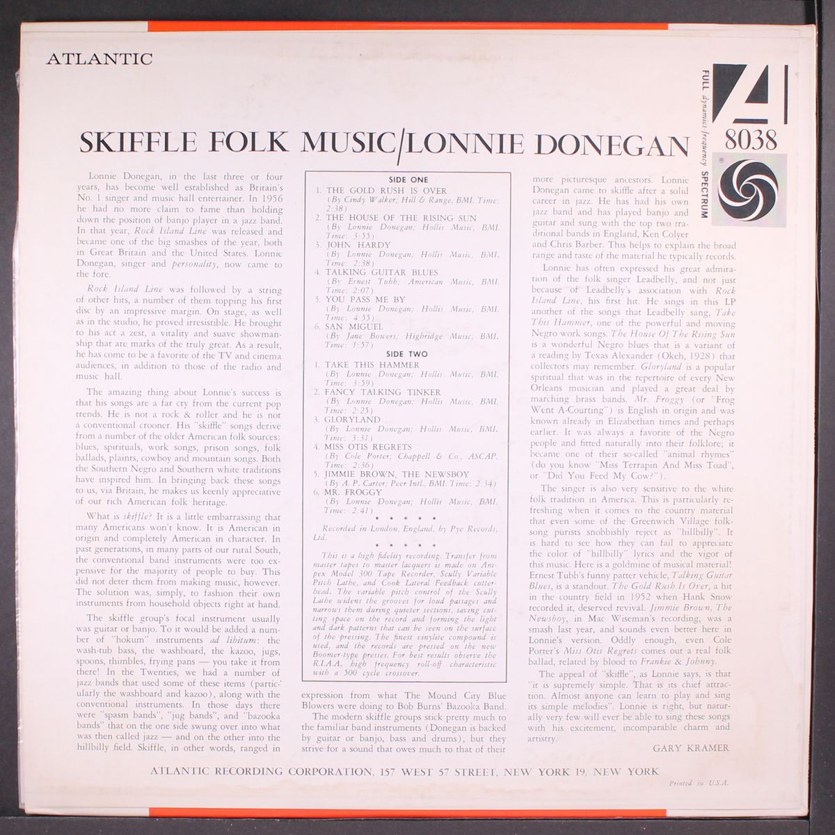 skiffle folk music by LONNIE DONEGAN