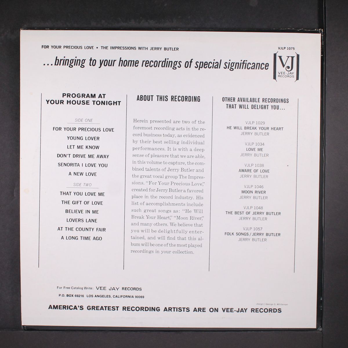 for your precious love by JERRY BUTLER & IMPRESSIONS