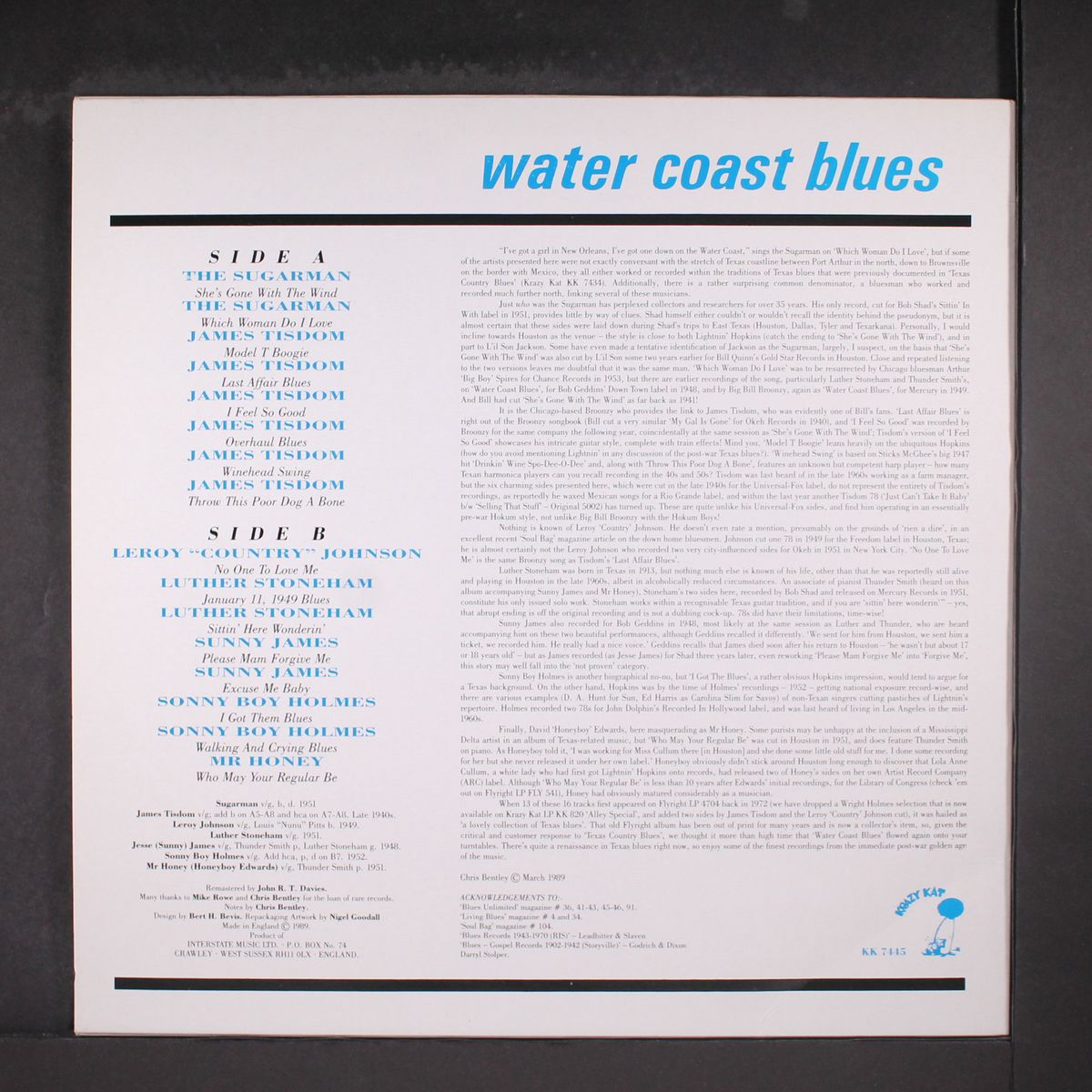 water coast blues by VARIOUS
