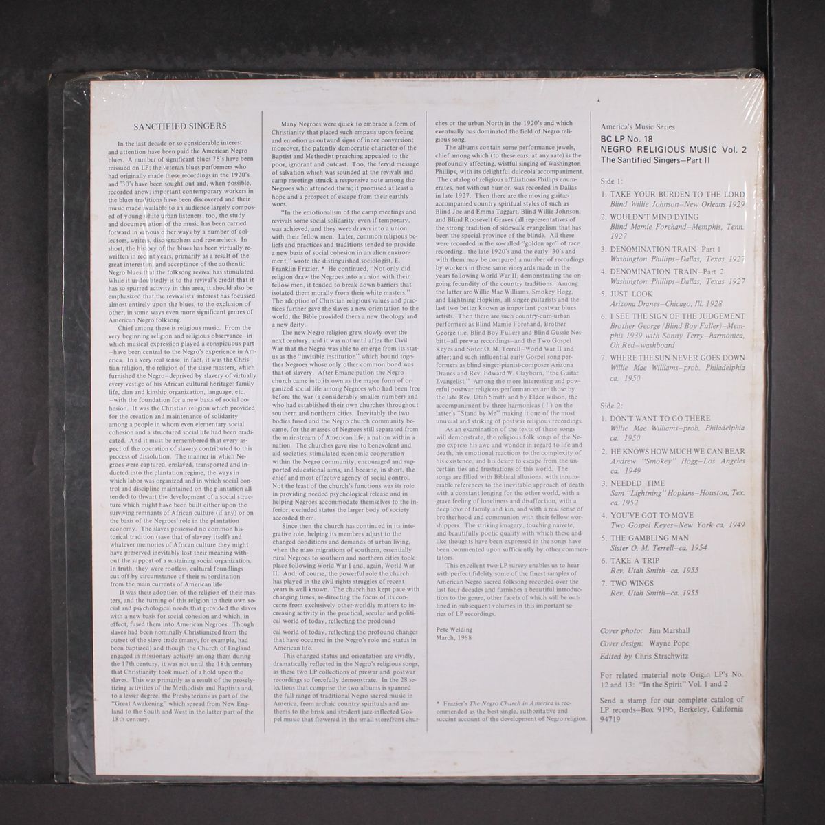 sanctified singers, part two by VARIOUS