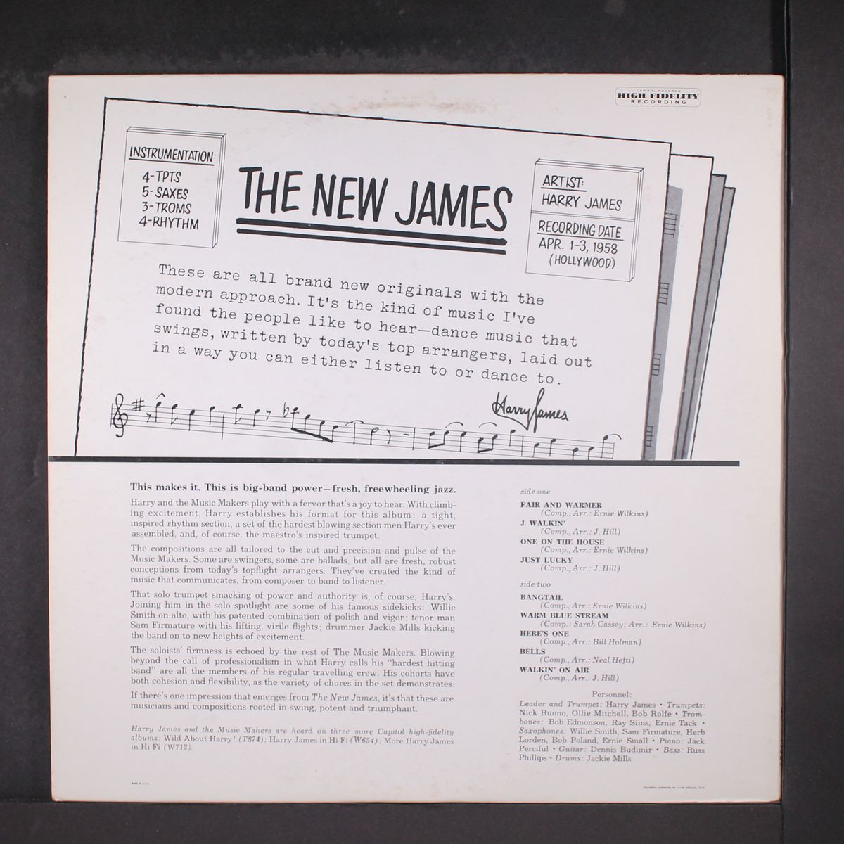the new james by HARRY JAMES