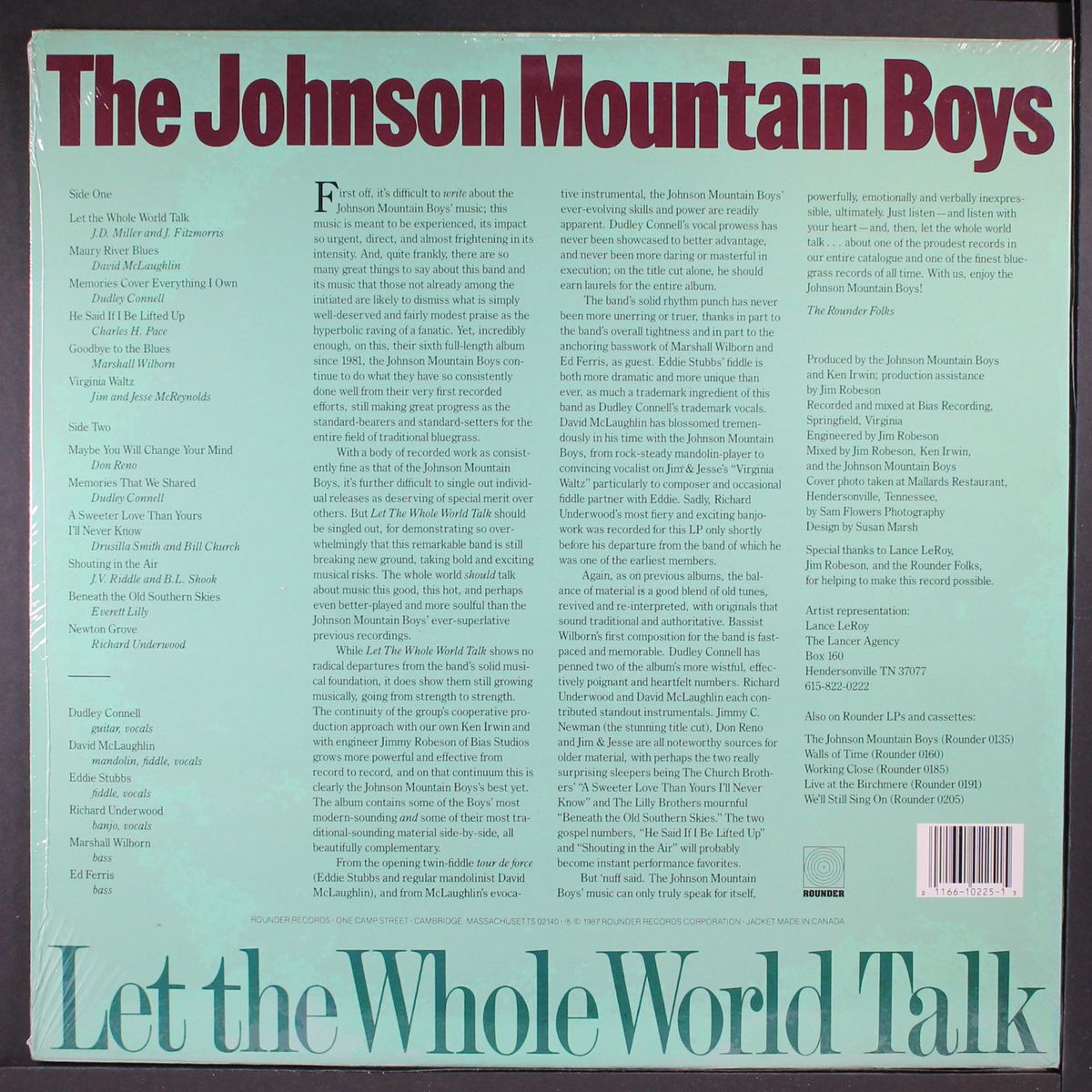 let the whole world talk by JOHNSON MOUNTAIN BOYS