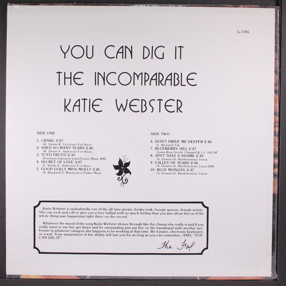 you can dig it, the incomparable by KATIE WEBSTER
