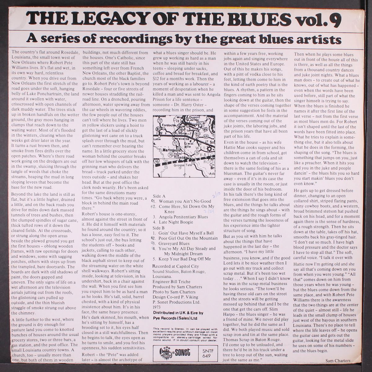 the legacy of the blues, vol. 9 by ROBERT PETE WILLIAMS