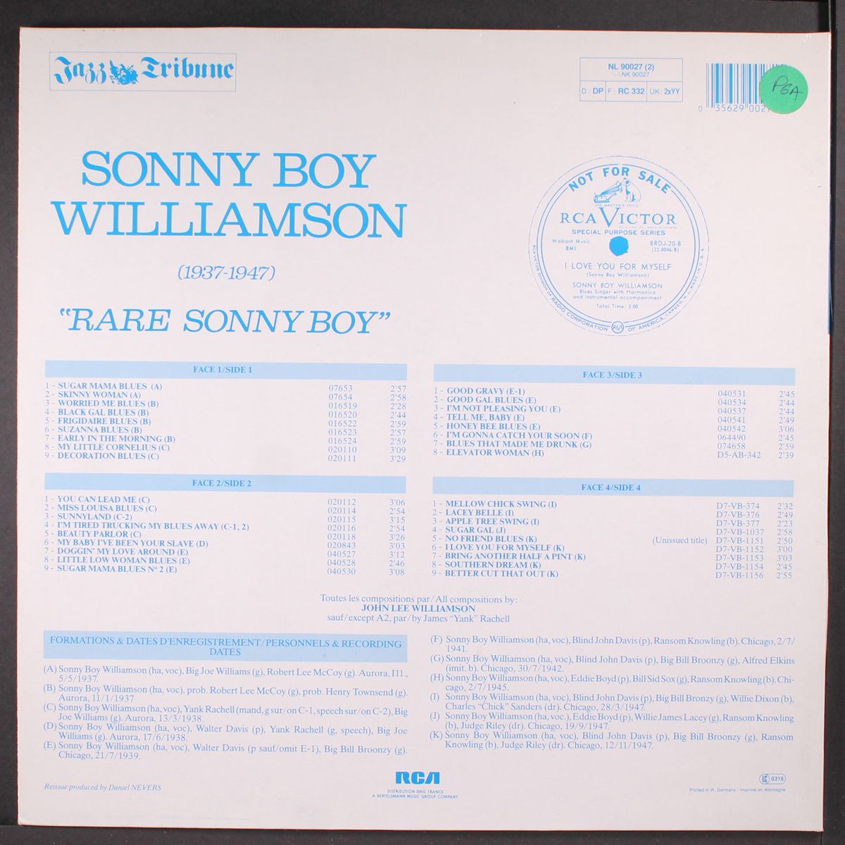 rare sonny boy (1937-1947) by SONNY BOY WILLIAMSON