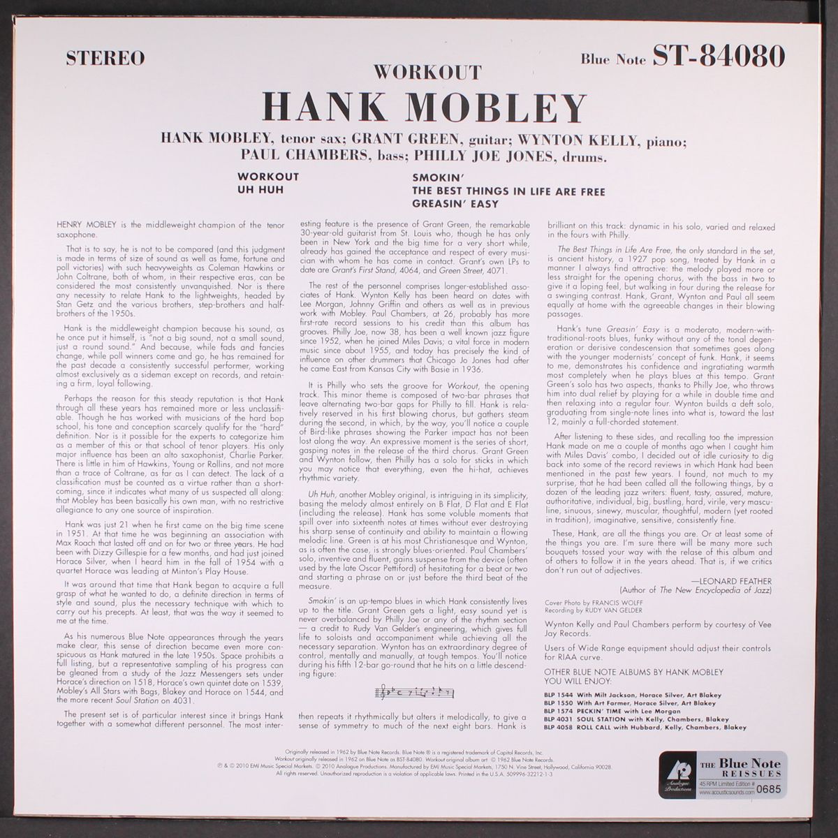 workout by HANK MOBLEY