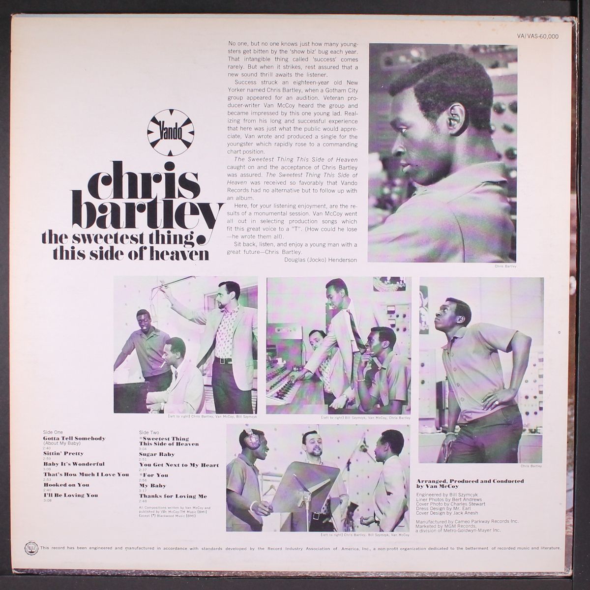the sweetest thing this side of heaven by CHRIS BARTLEY