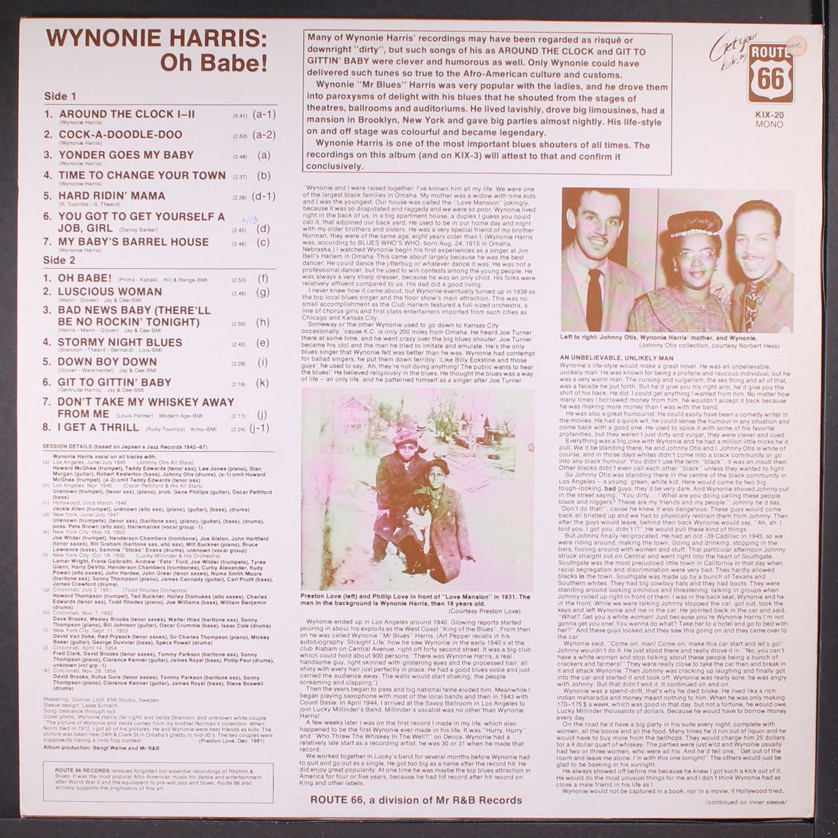 oh babe! by WYNONIE HARRIS