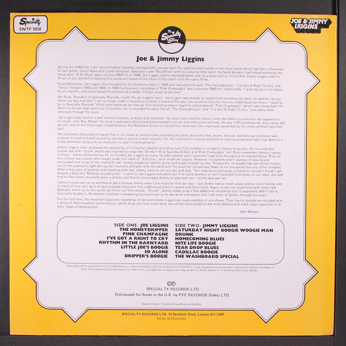 saturday night boogie woogie man by JOE AND JIMMY LIGGINS