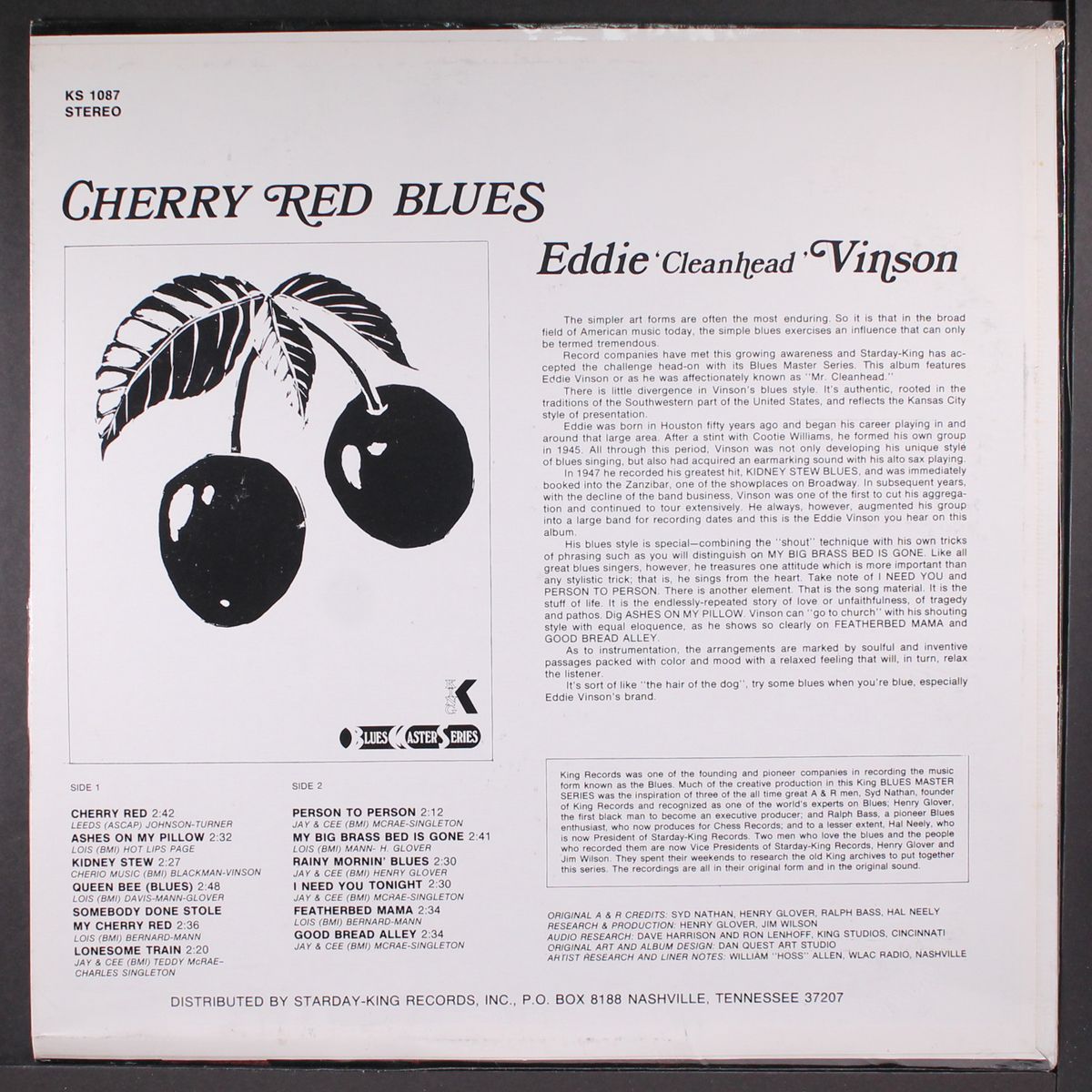 cherry red blues by EDDIE 'CLEANHEAD' VINSON