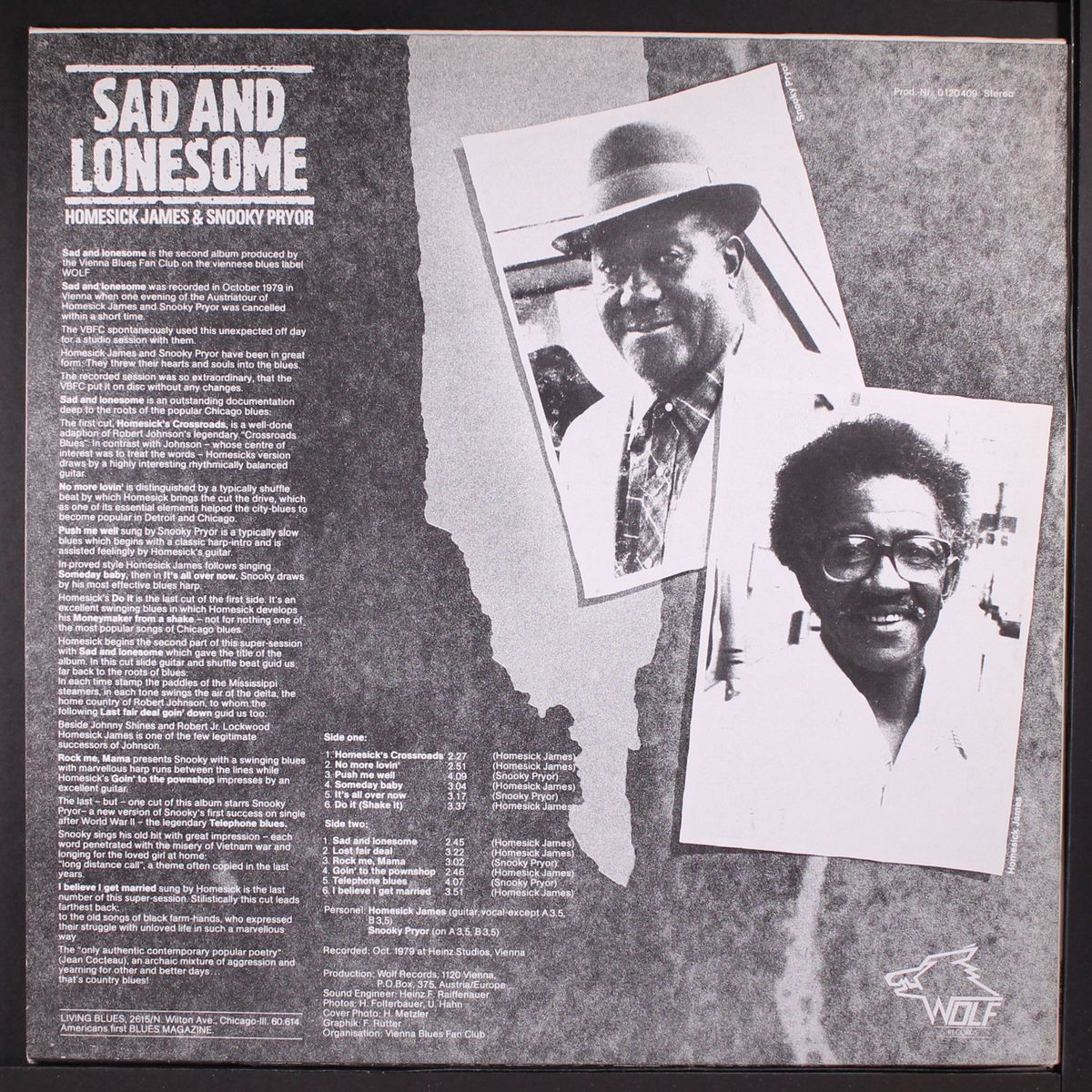 sad and lonesome by HOMESICK JAMES / SNOOKY PRYOR