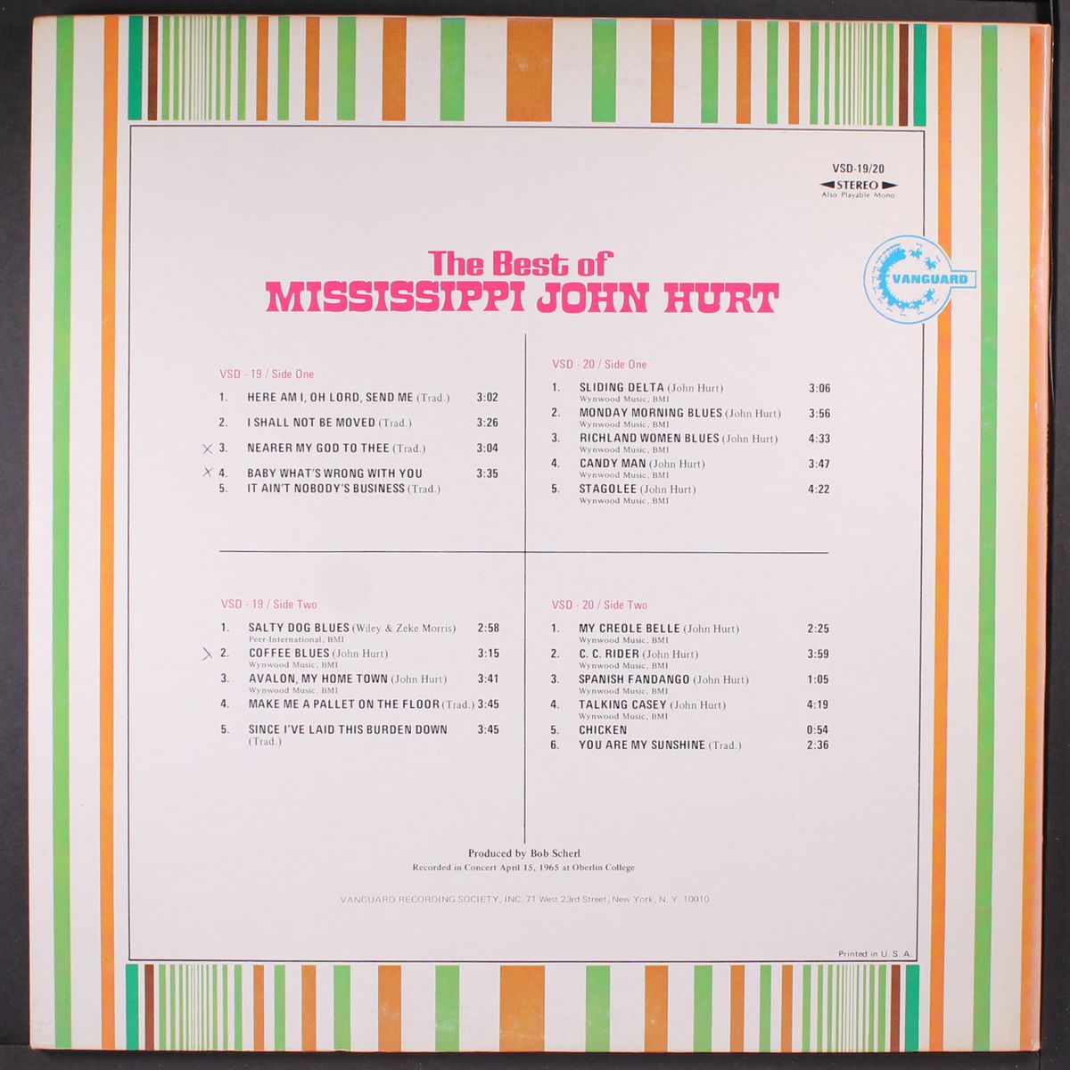 best of by MISSISSIPPI JOHN HURT