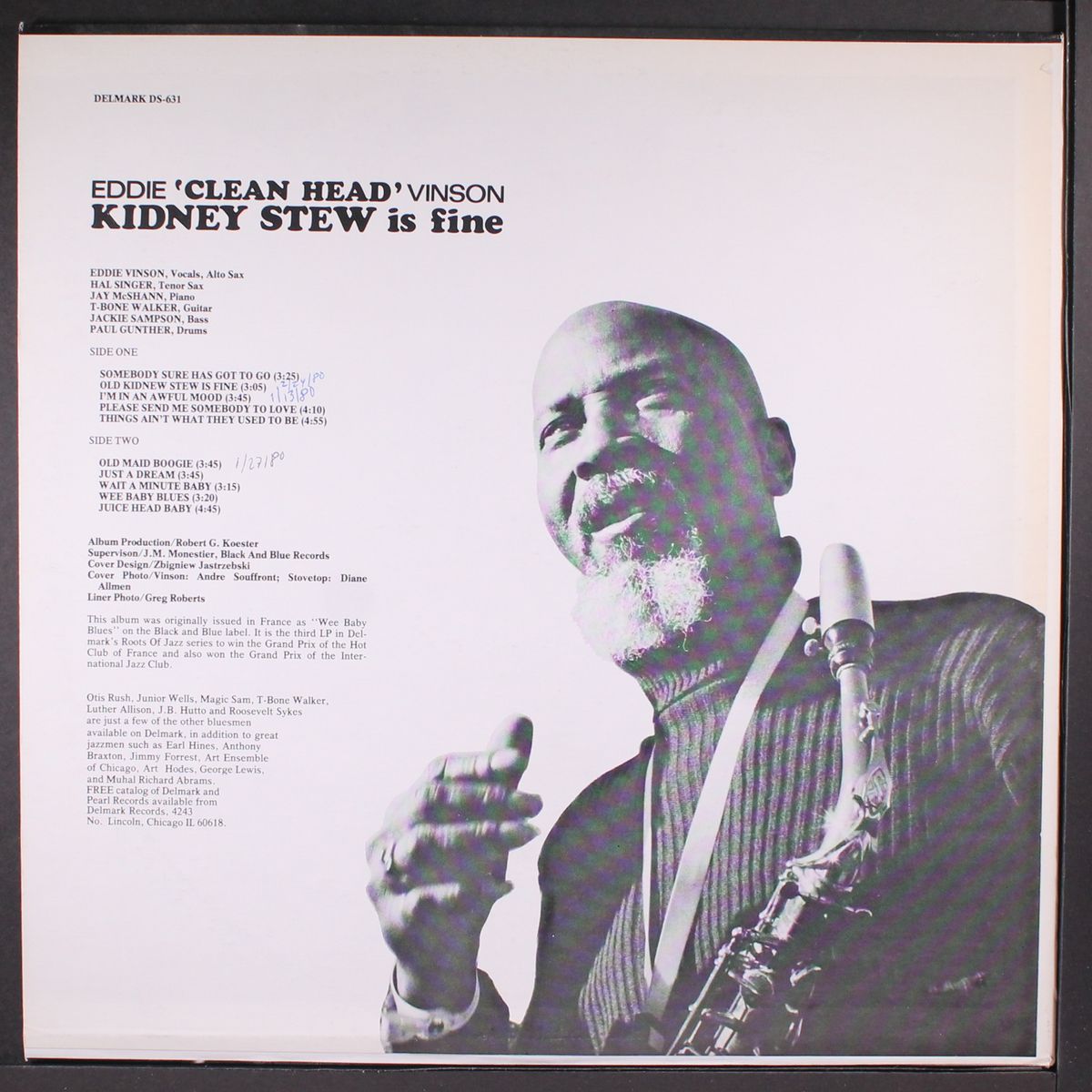 kidney stew is fine by EDDIE 'CLEAN HEAD' VINSON