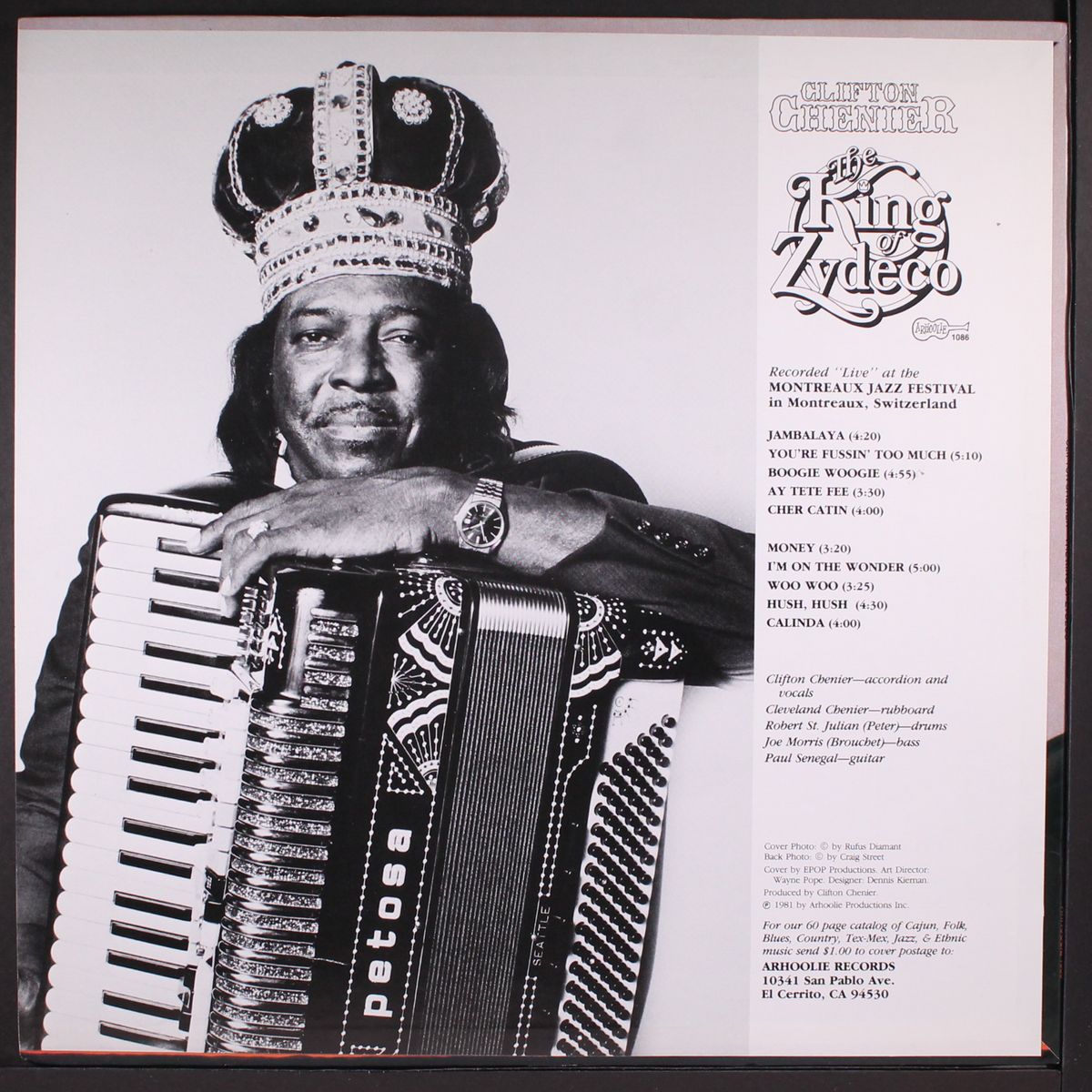 the king of zydeco by CLIFTON CHENIER