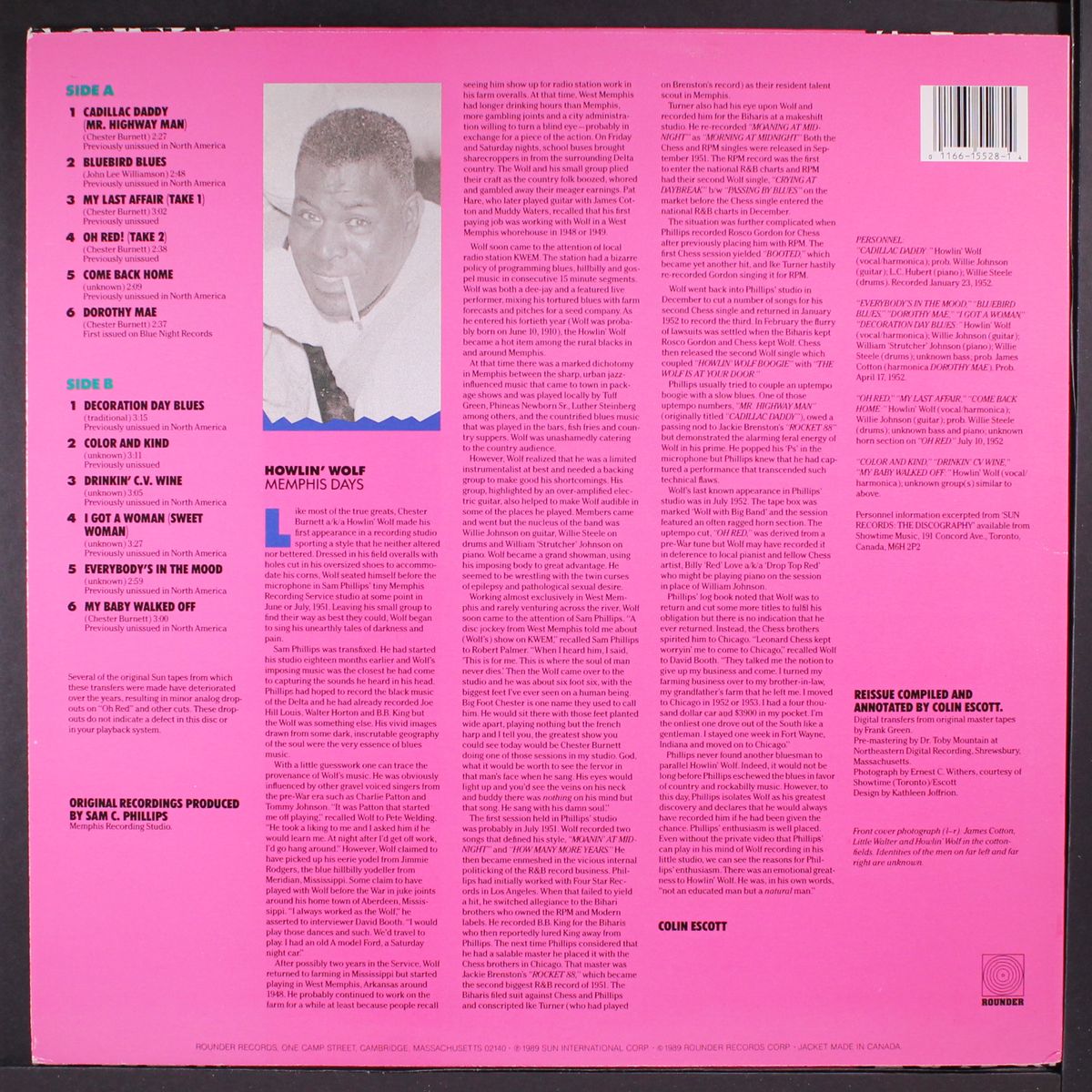 cadillac daddy; memphis recordings 1952 by HOWLIN' WOLF