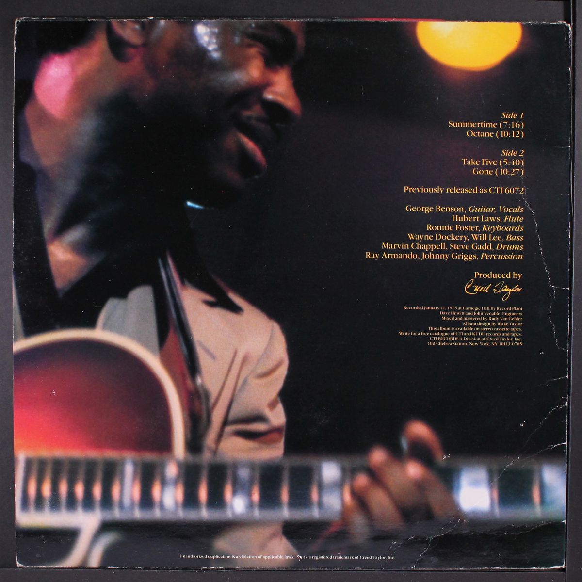 george benson in concert / summertime by GEORGE BENSON