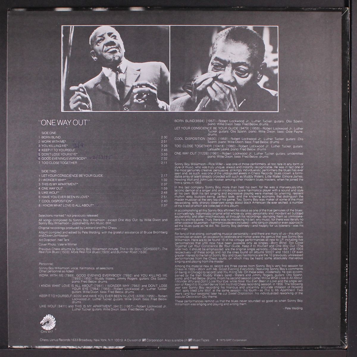one way out by SONNY BOY WILLIAMSON