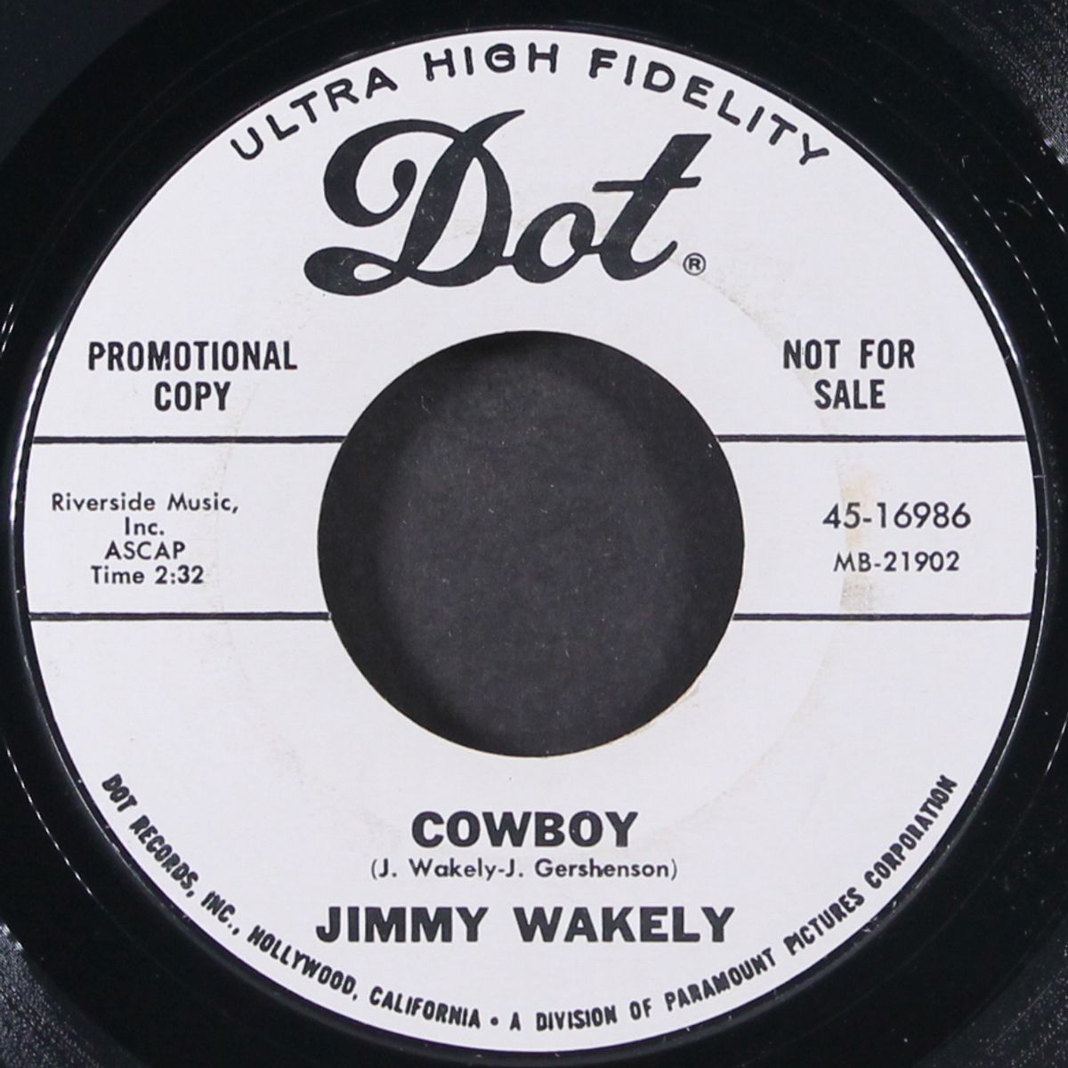 cowboy / the midnight wind by JIMMY WAKELY