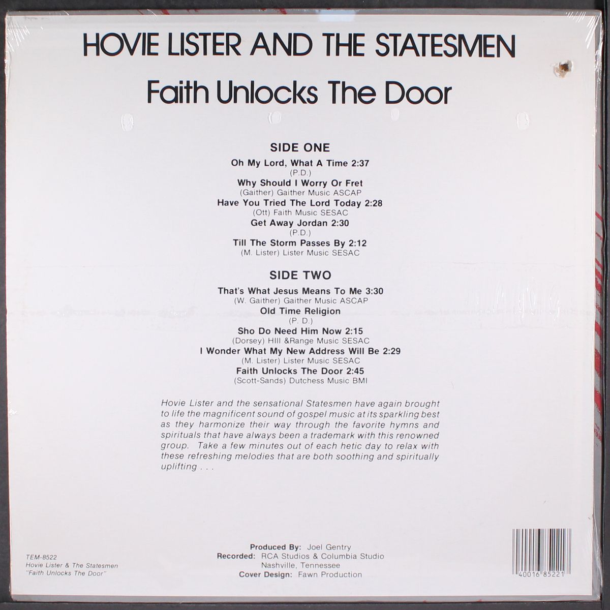 faith unlocks the door by HOVIE LISTER & STATESMEN