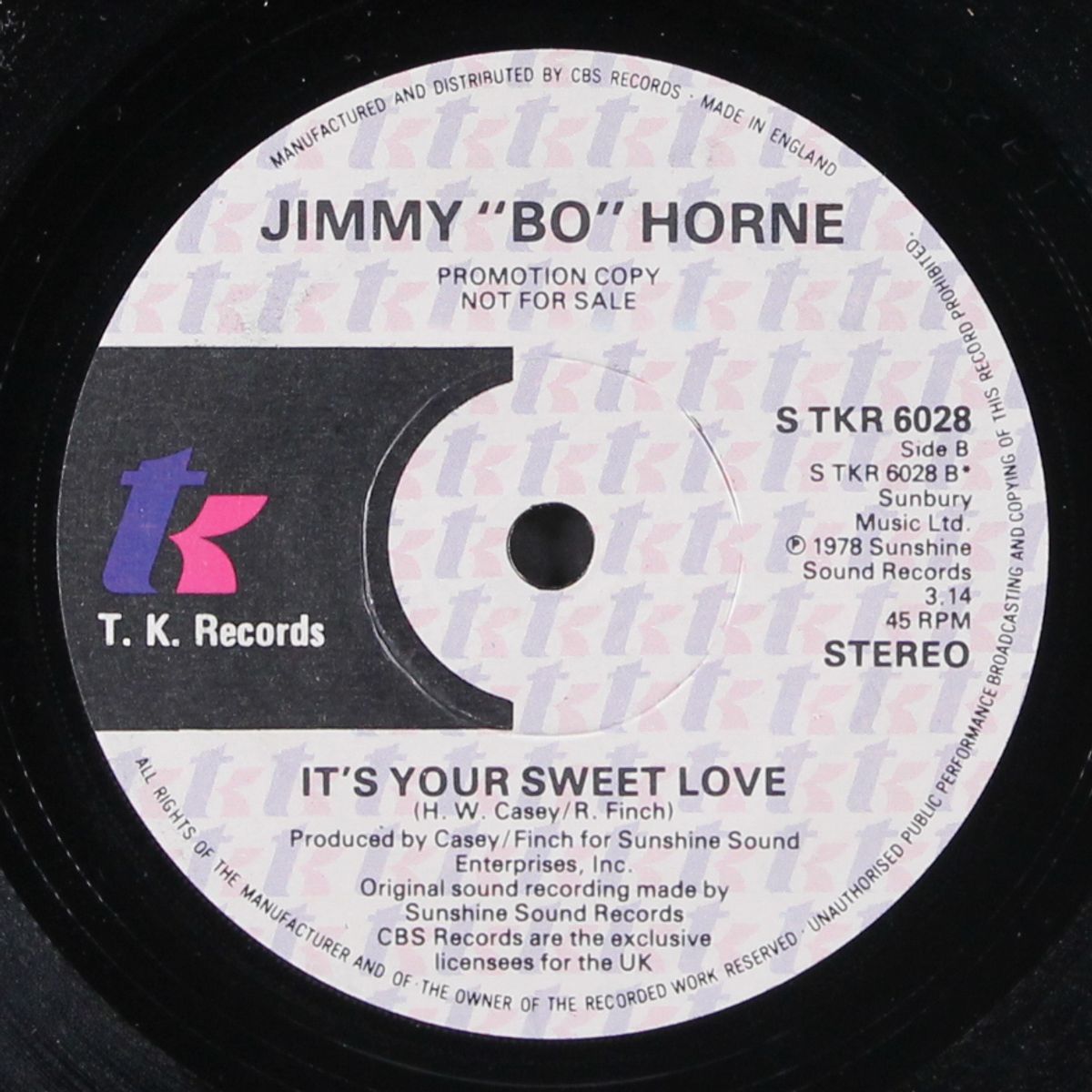 dance across the floor / it's your sweet love by JIMMY BO HORNE
