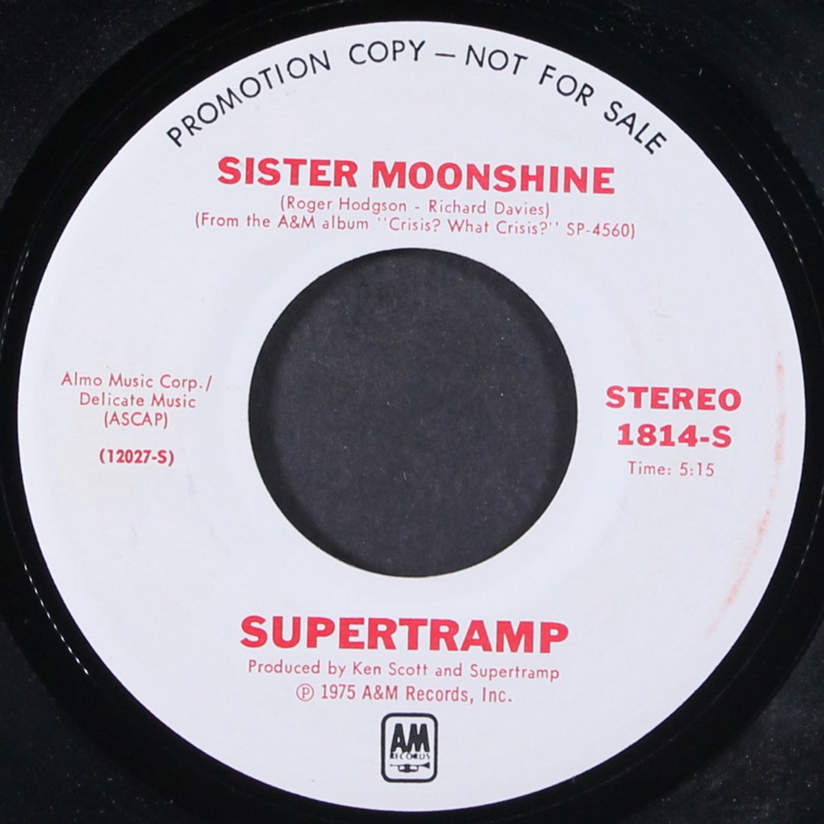 ain't nobody but me (edited) / sister moonshine by SUPERTRAMP