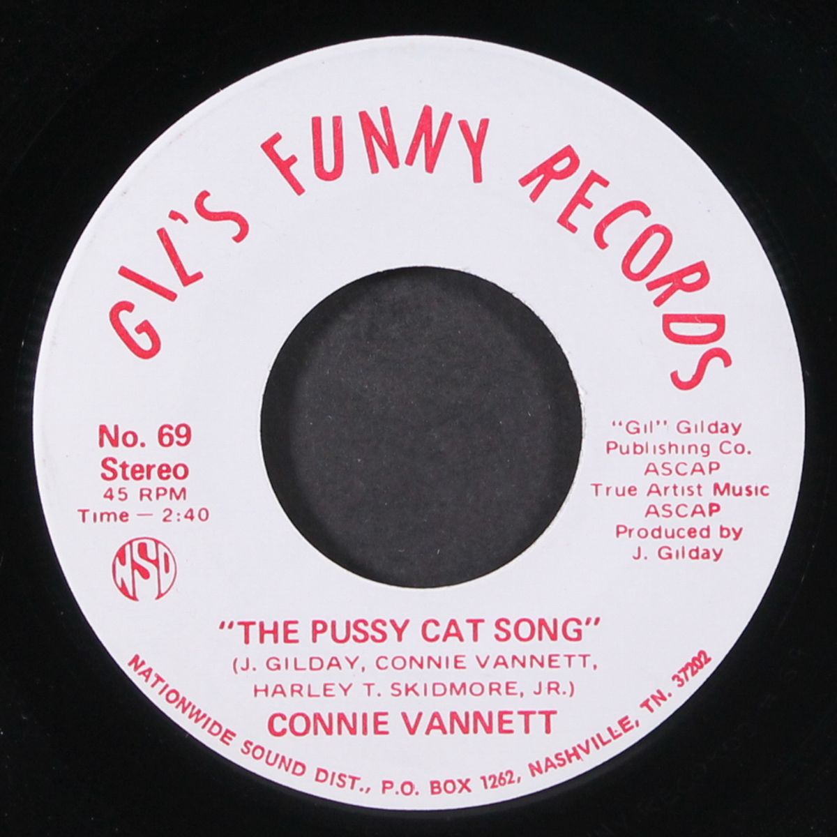 the pussy cat song / same by CONNIE VANNETT
