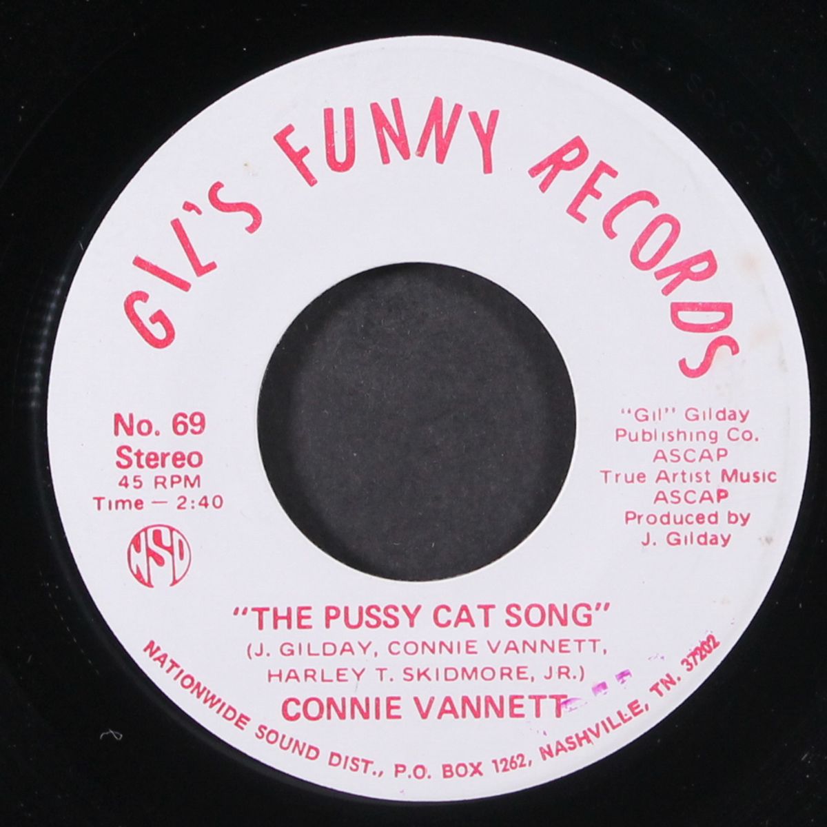 the pussy cat song / same by CONNIE VANNETT