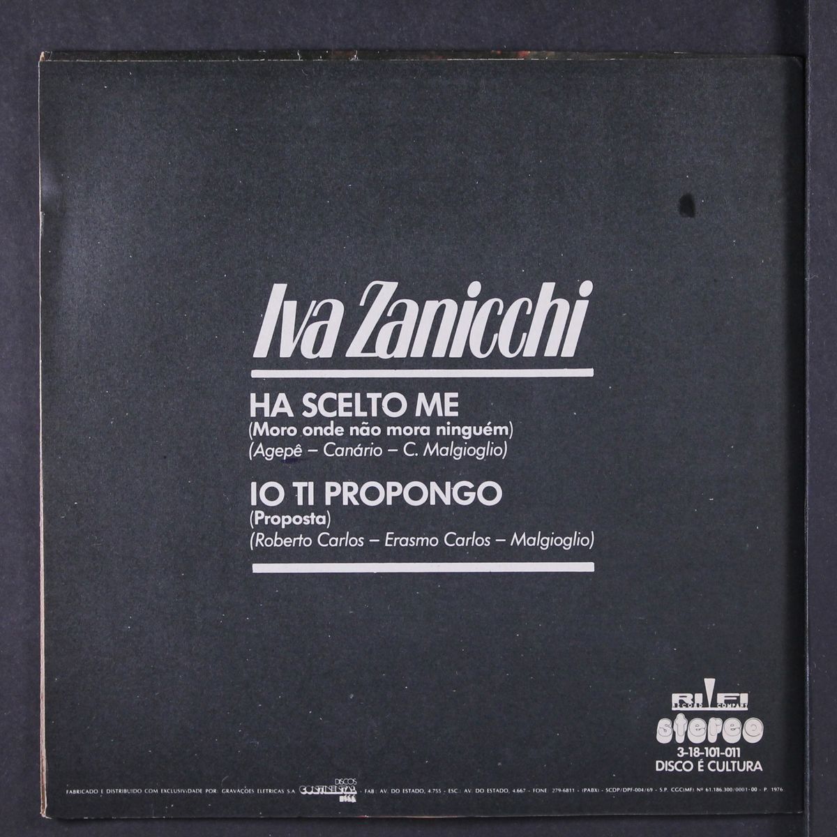 ha scelto me / io ti propongo by IVA ZANICCHI