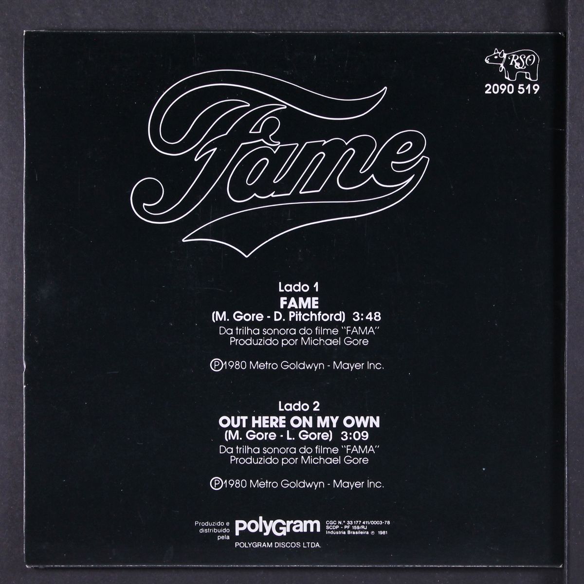 fame / out here on my own by IRENE CARA