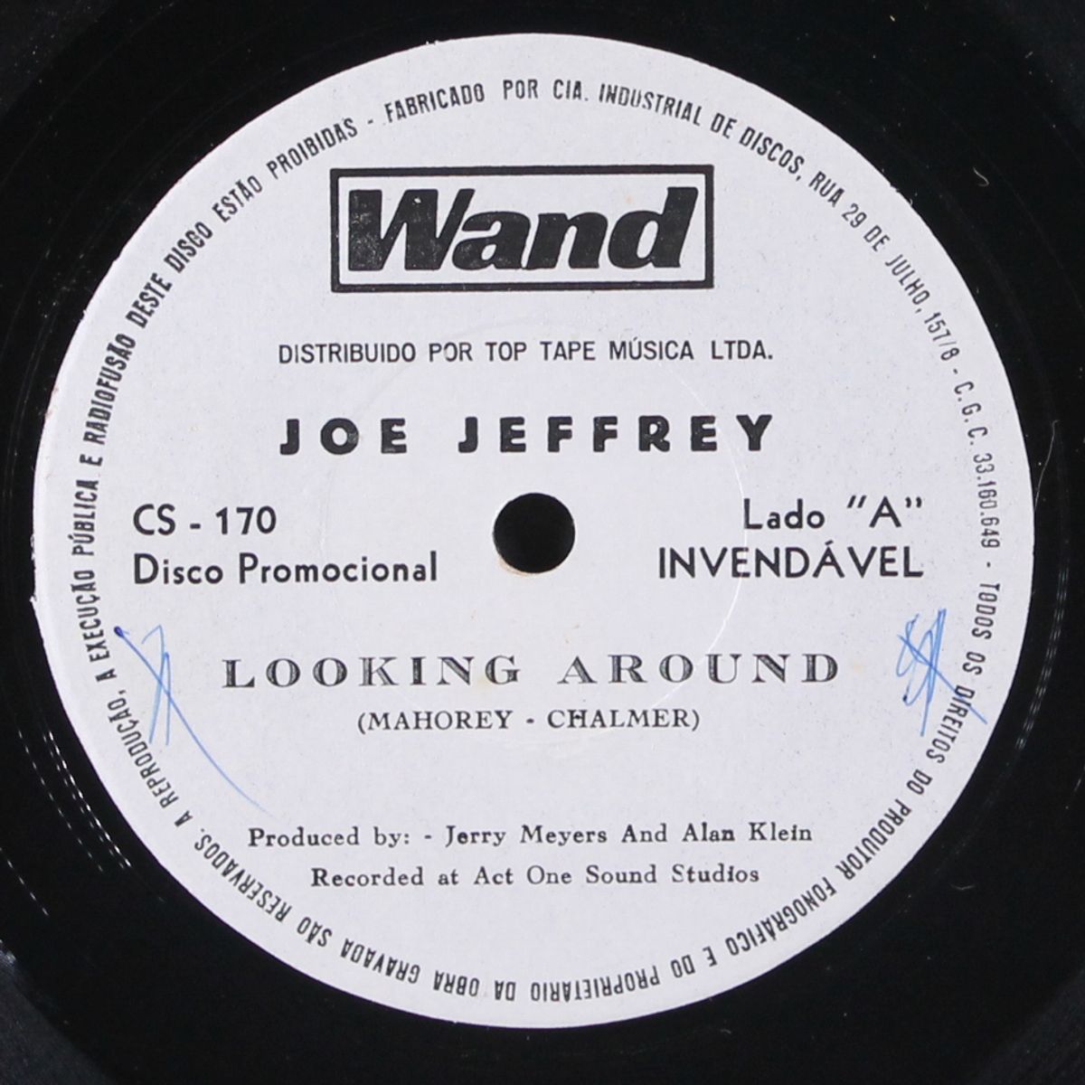 looking around / everything will be allright by JOE JEFFREY