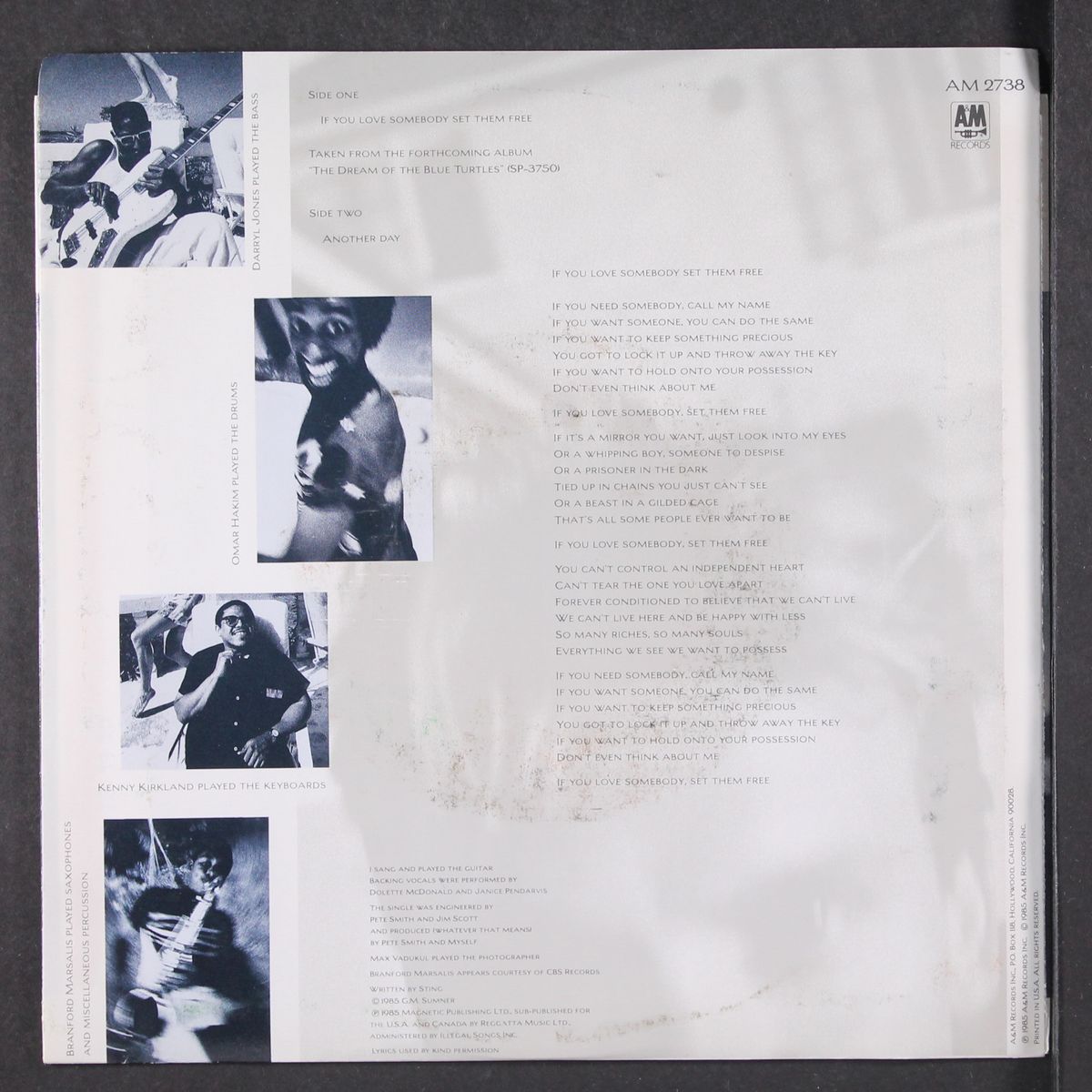 if you love somebody set them free / another day by STING