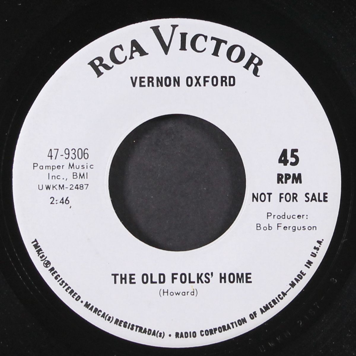 little sister throw your red shoes away / the old folks home by VERNON OXFORD