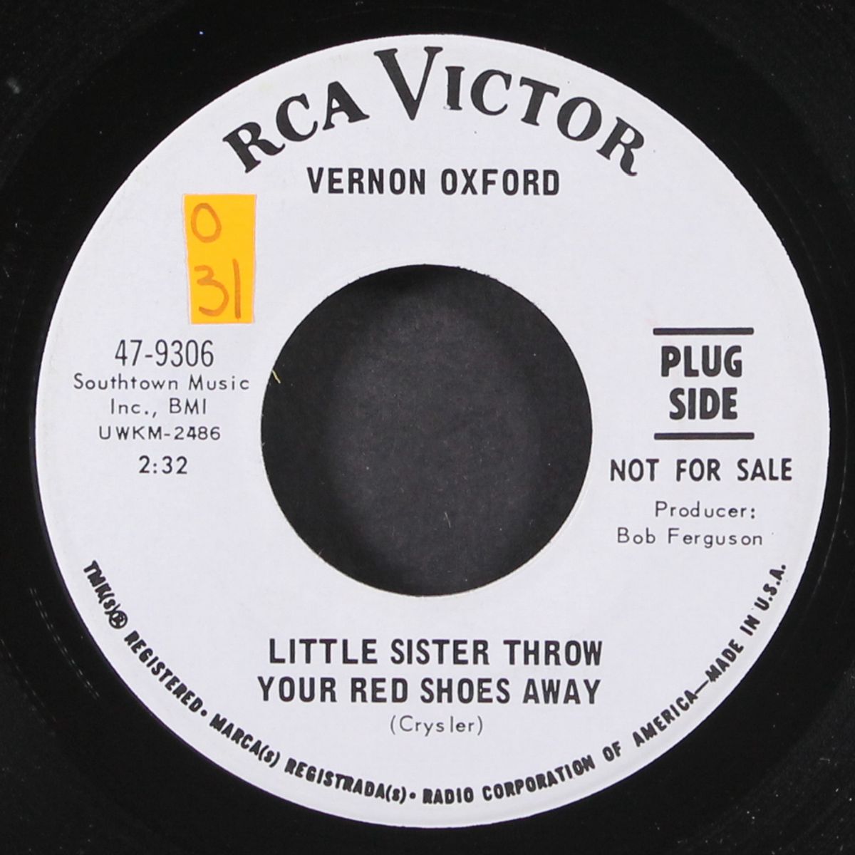 little sister throw your red shoes away / the old folks home by VERNON OXFORD