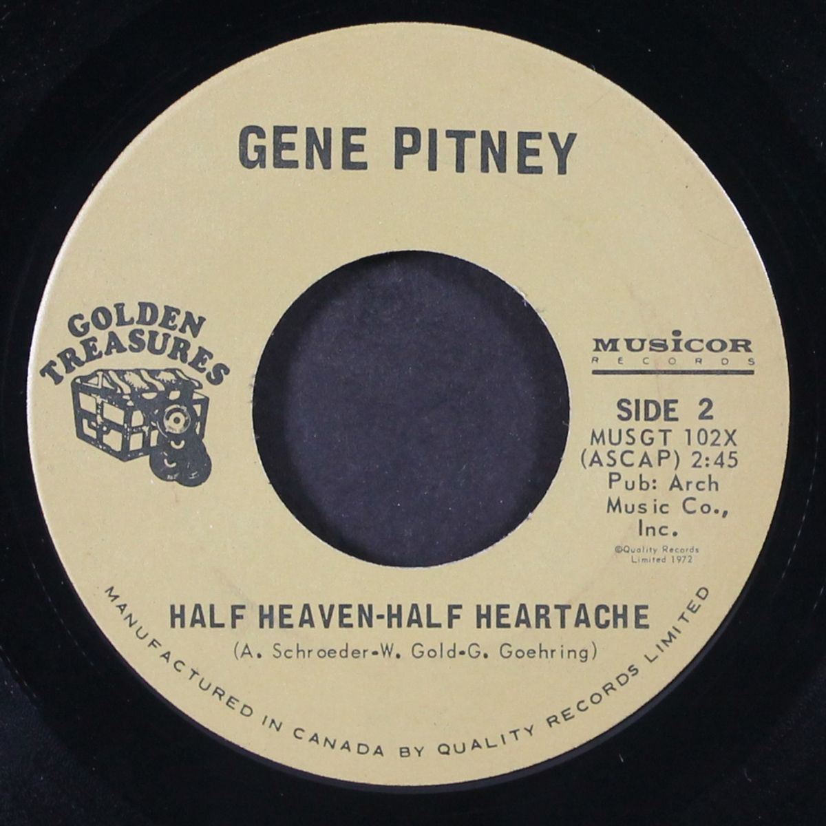 liberty valance / half heaven - half heartache by GENE PITNEY