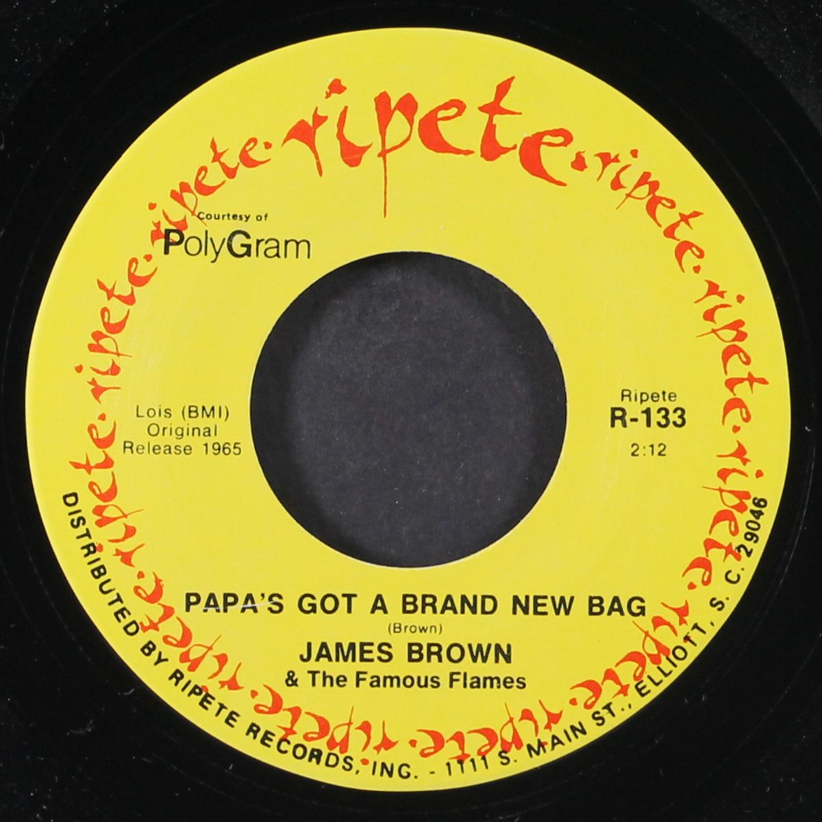 papa's got a brand new bag / night train by JAMES BROWN