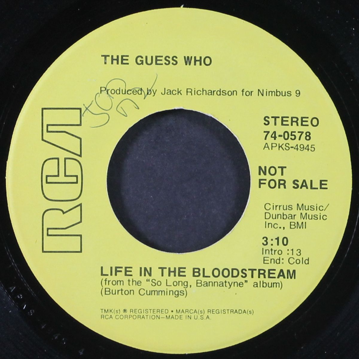 sour suite / life in the bloodstream by GUESS WHO