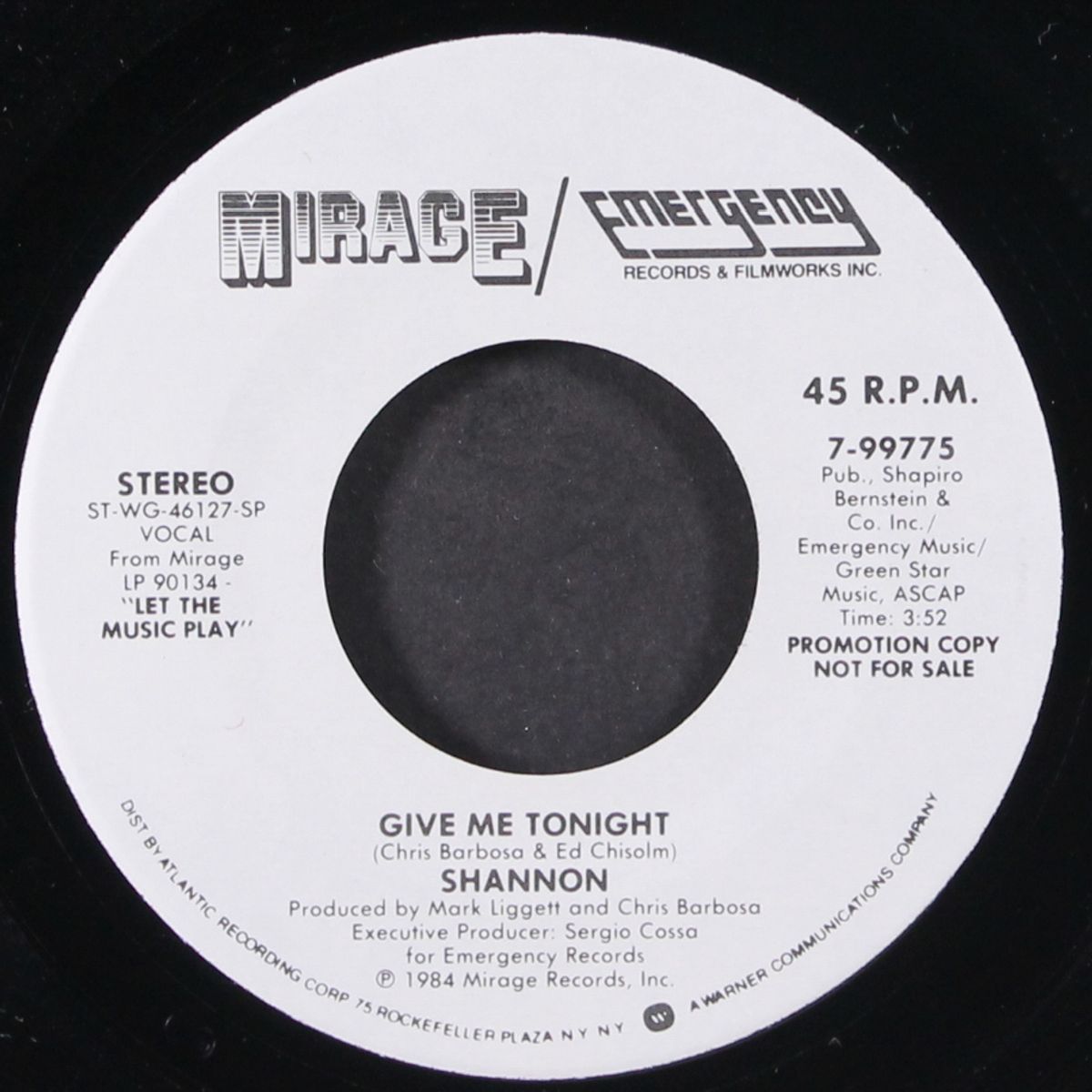 give me tonight by SHANNON