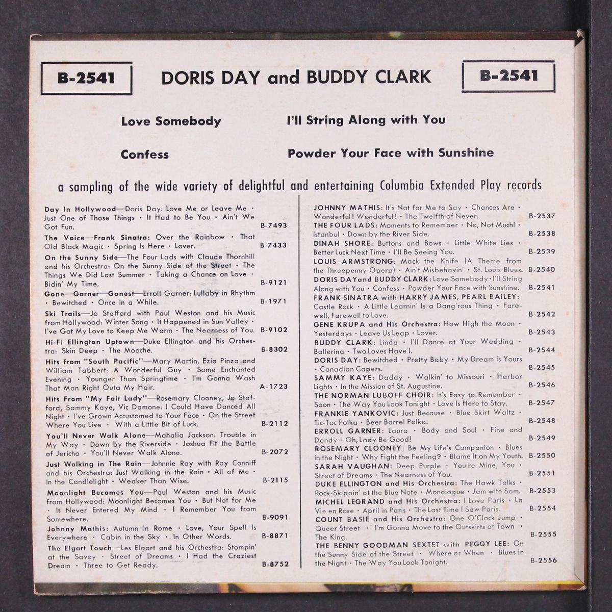 & buddy clark by DORIS DAY