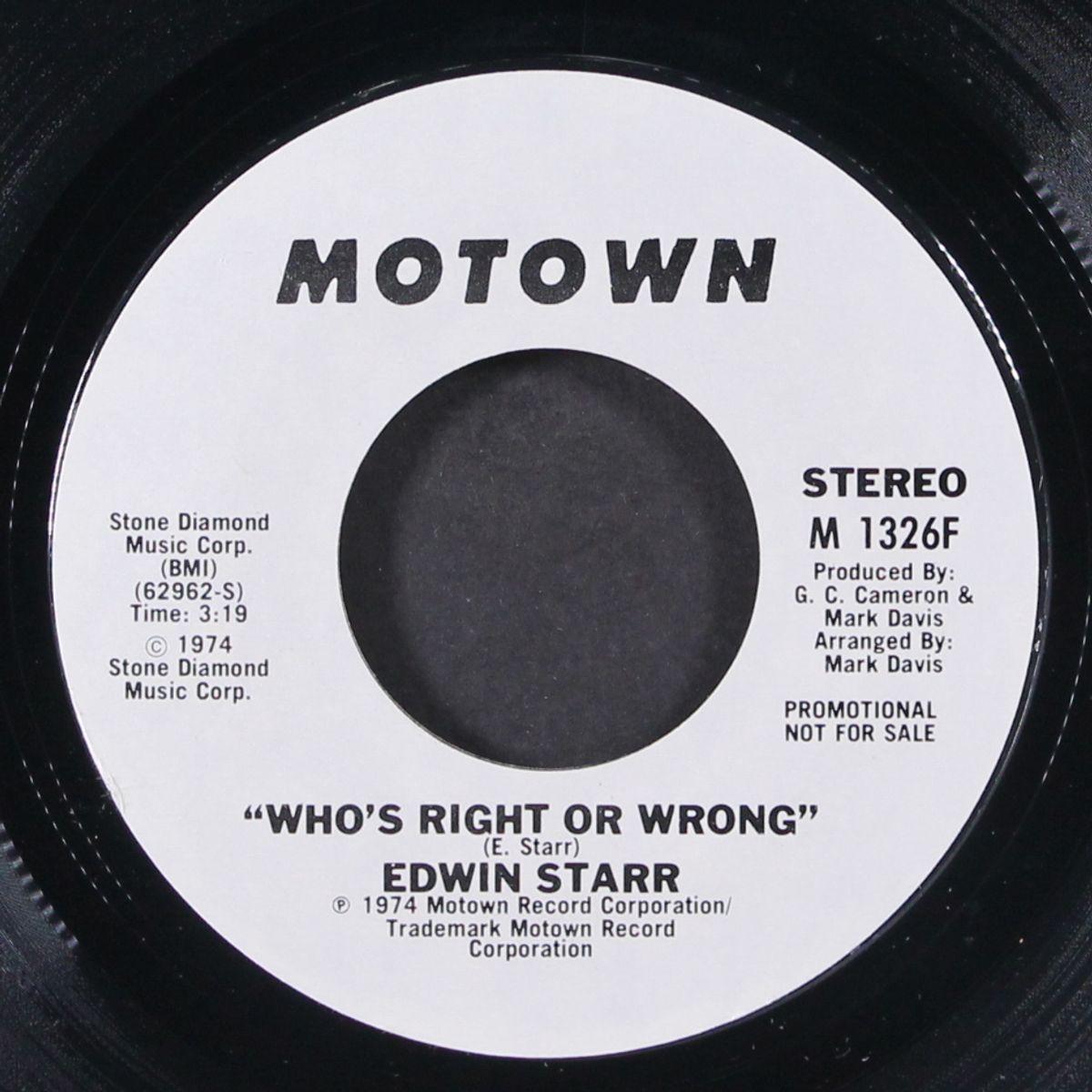who's right or wrong / mono by EDWIN STARR