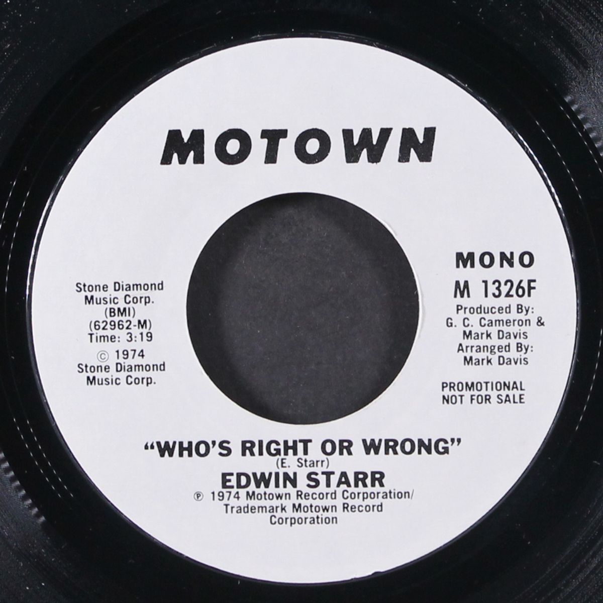 who's right or wrong / mono by EDWIN STARR