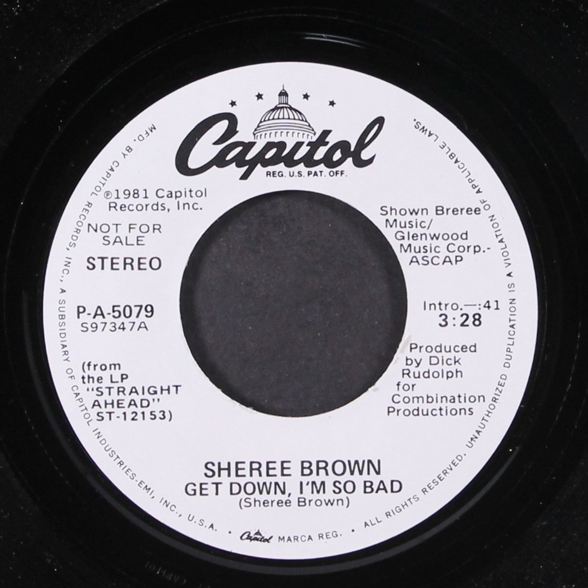 get down, i'm so bad / same by SHEREE BROWN