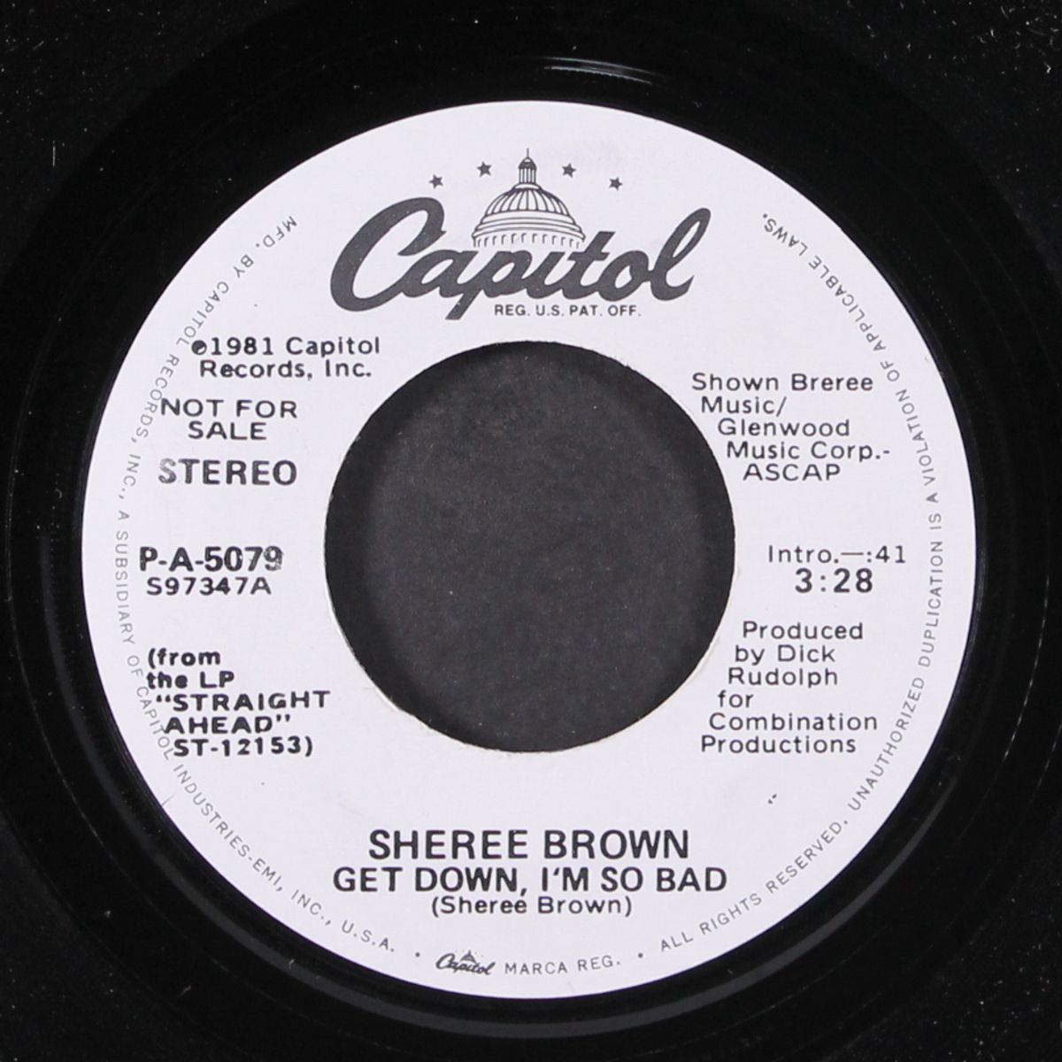 get down, i'm so bad / same by SHEREE BROWN