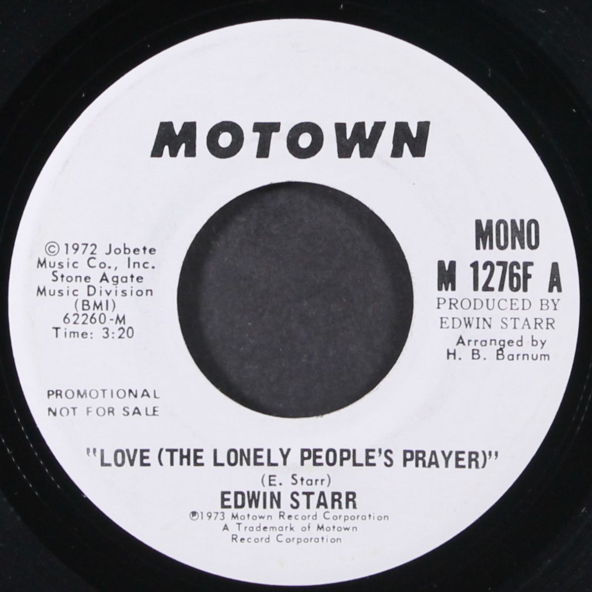 love (the lonely people's prayer) / mono by EDWIN STARR