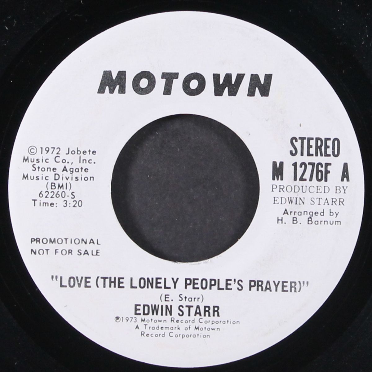 love (the lonely people's prayer) / mono by EDWIN STARR