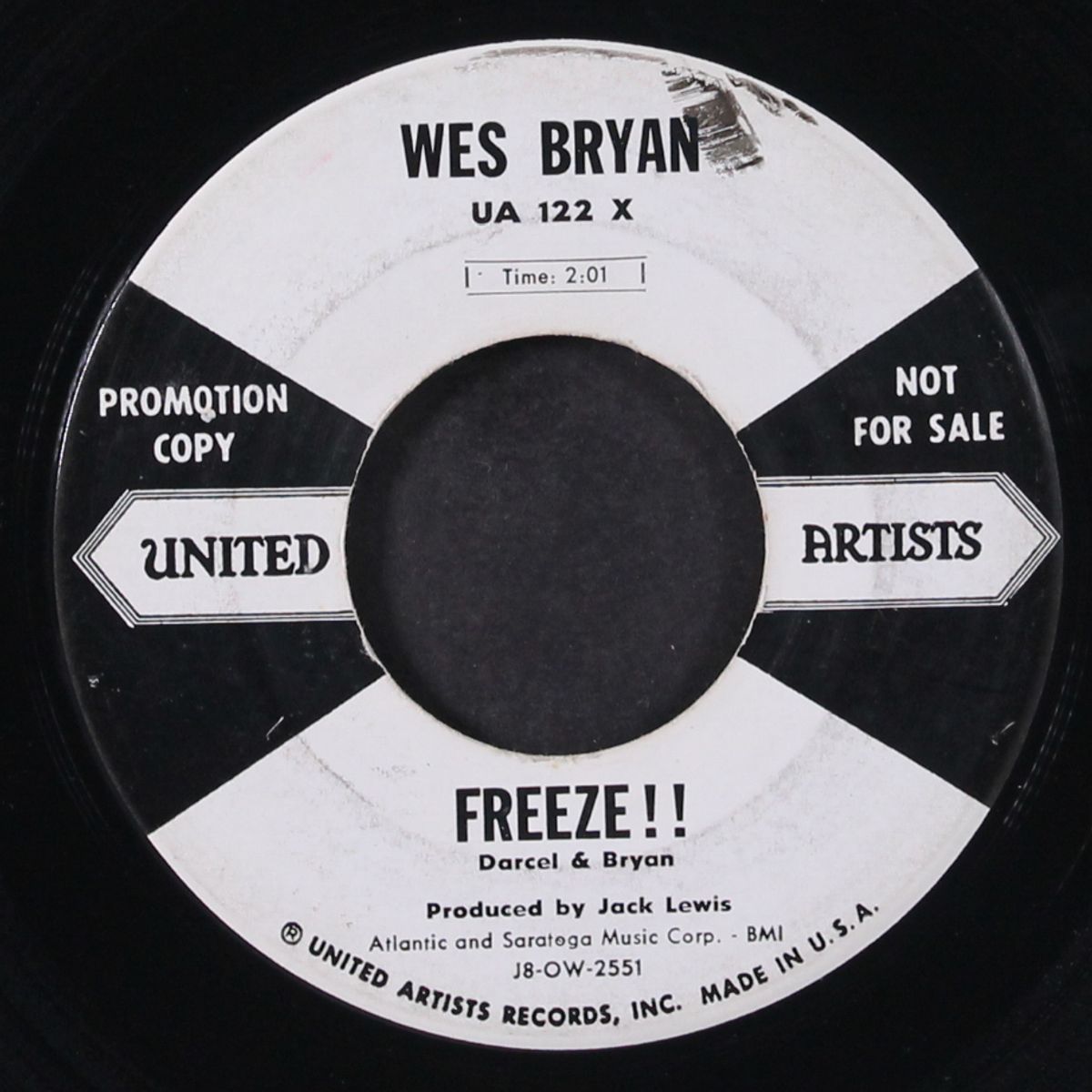 freeze!! / wait for me baby by WES BRYAN
