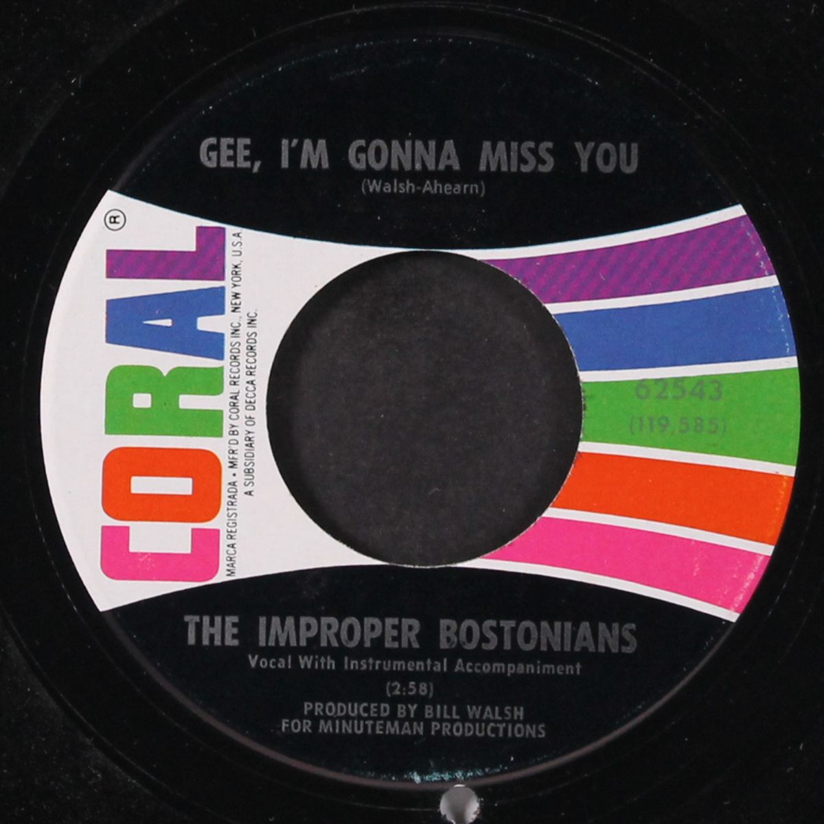 gee, i'm gonna miss you / victim of environment by IMPROPER BOSTONIANS